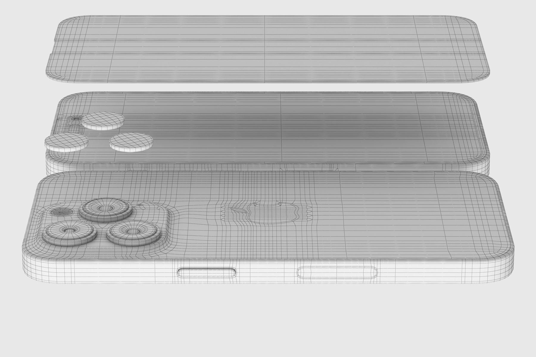 Apple iPhone 14 Pro all colors 3D model_30