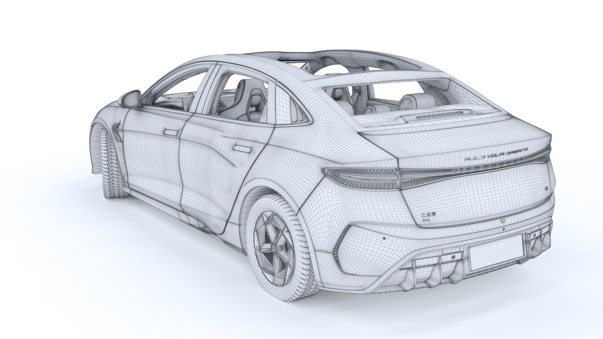 2024 BYD Seal EV Champion Edition With interior 3D model_38