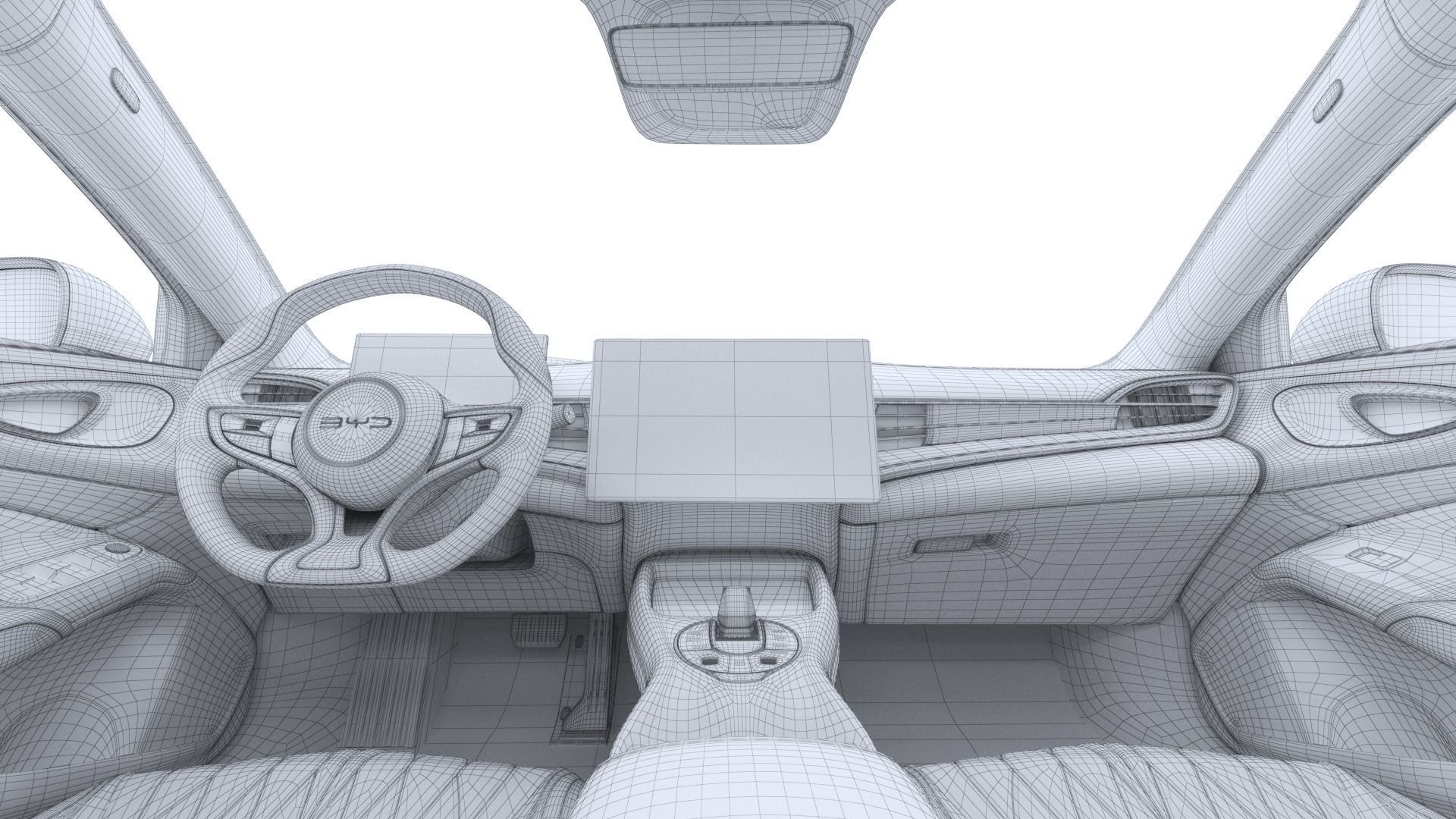 2024 BYD Seal EV Champion Edition With interior 3D model_34