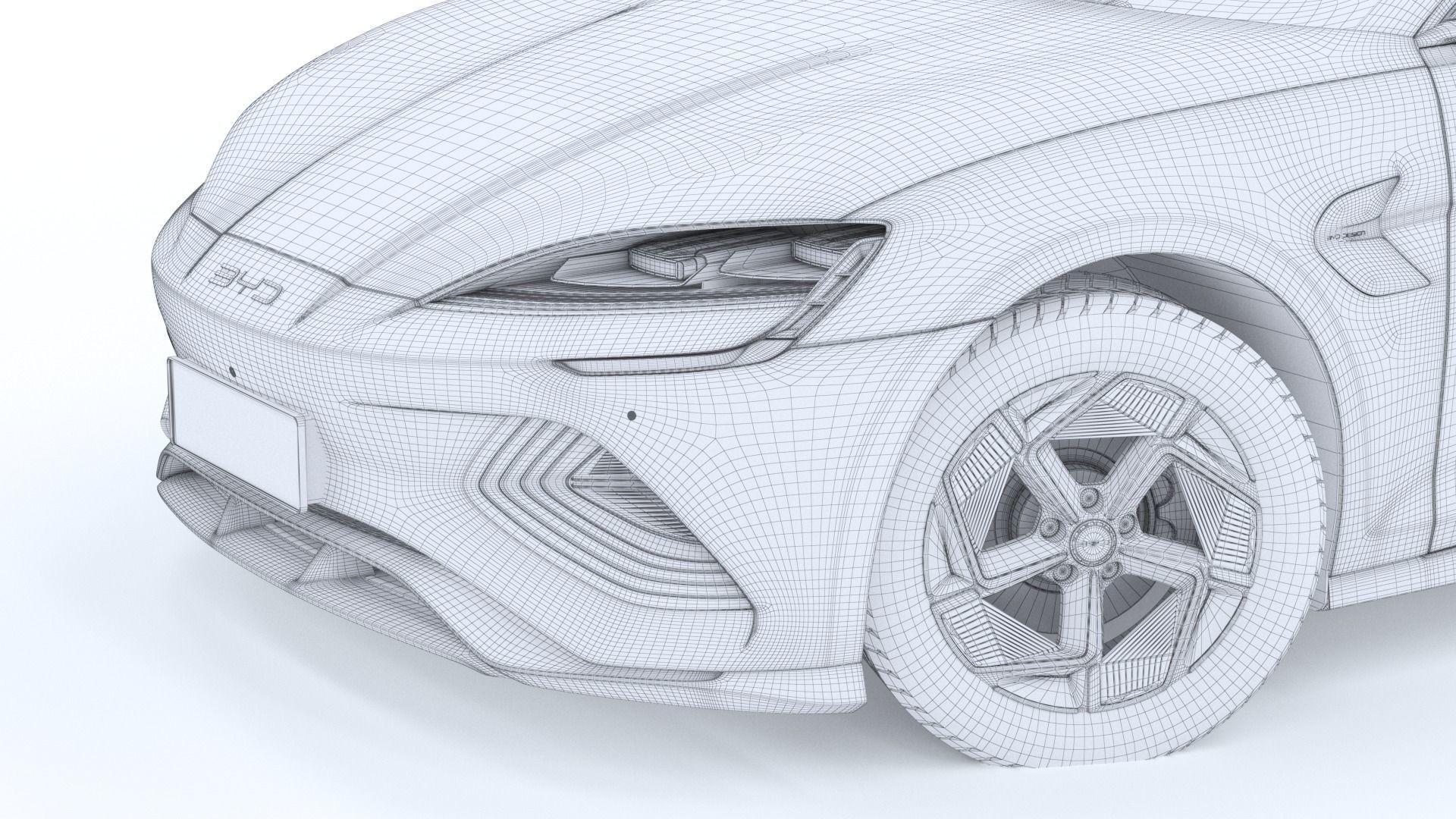 2024 BYD Seal EV Champion Edition With interior 3D model_31