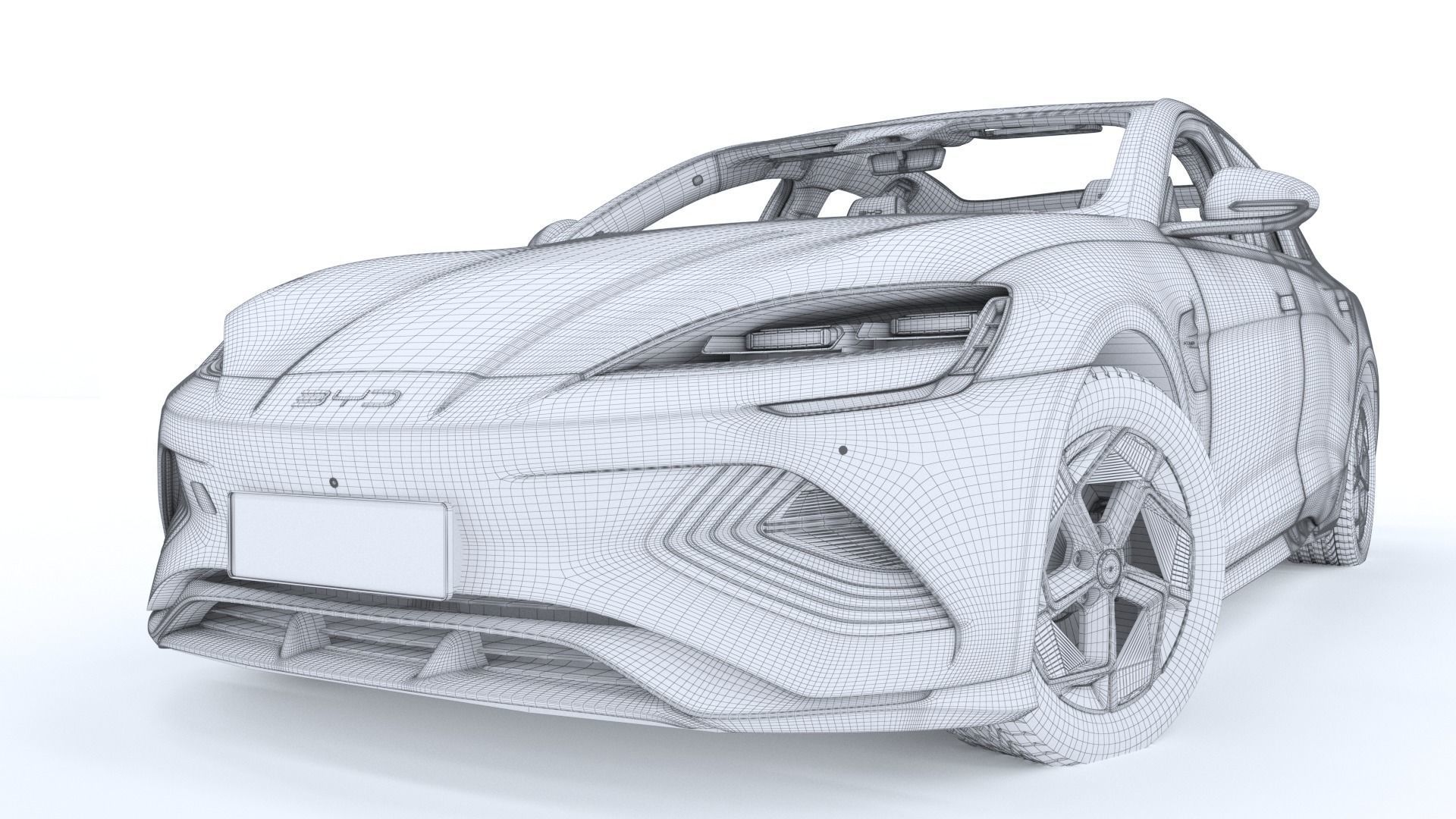 2024 BYD Seal EV Champion Edition With interior 3D model_30