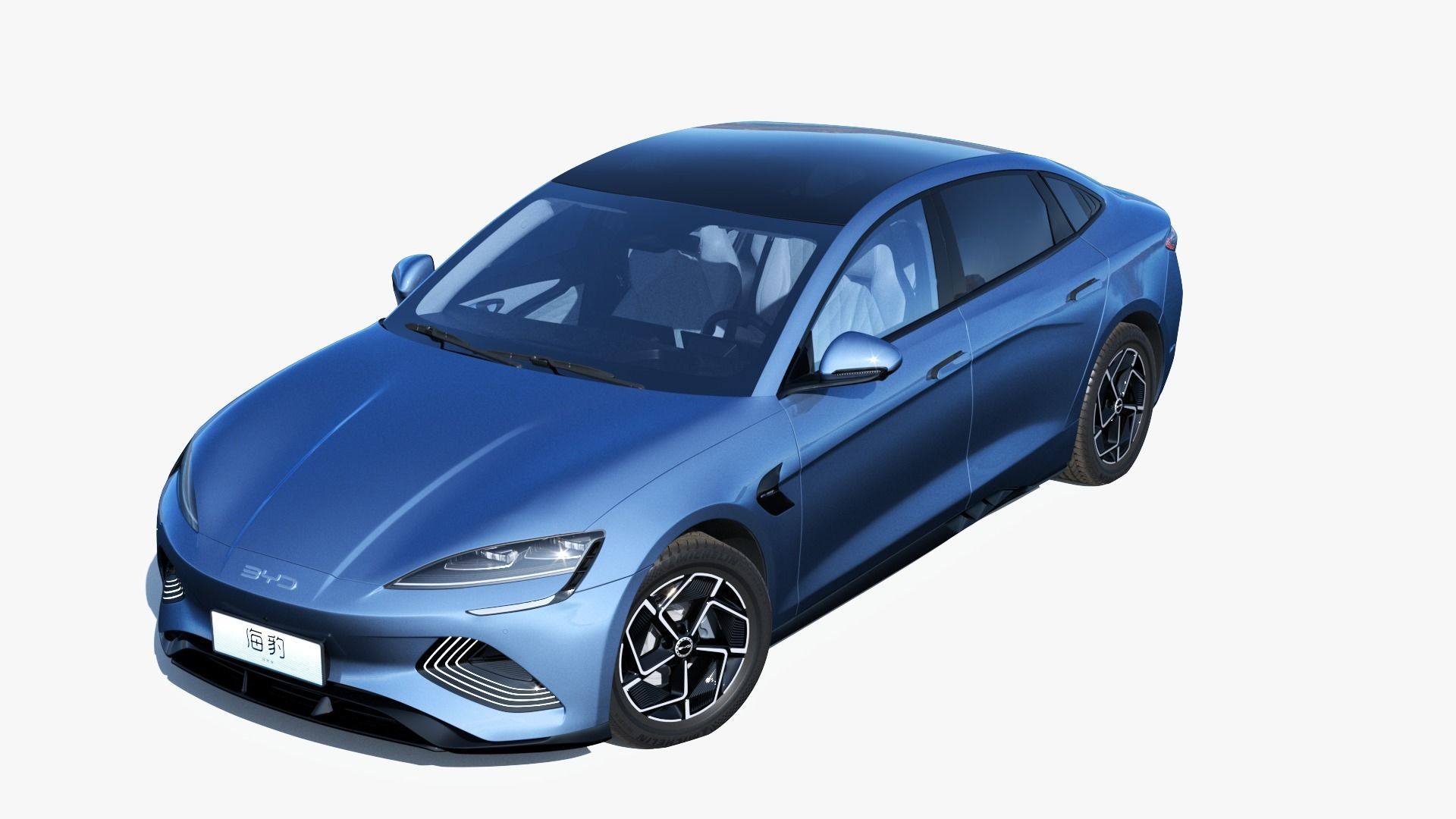 2024 BYD Seal EV Champion Edition With interior 3D model_1