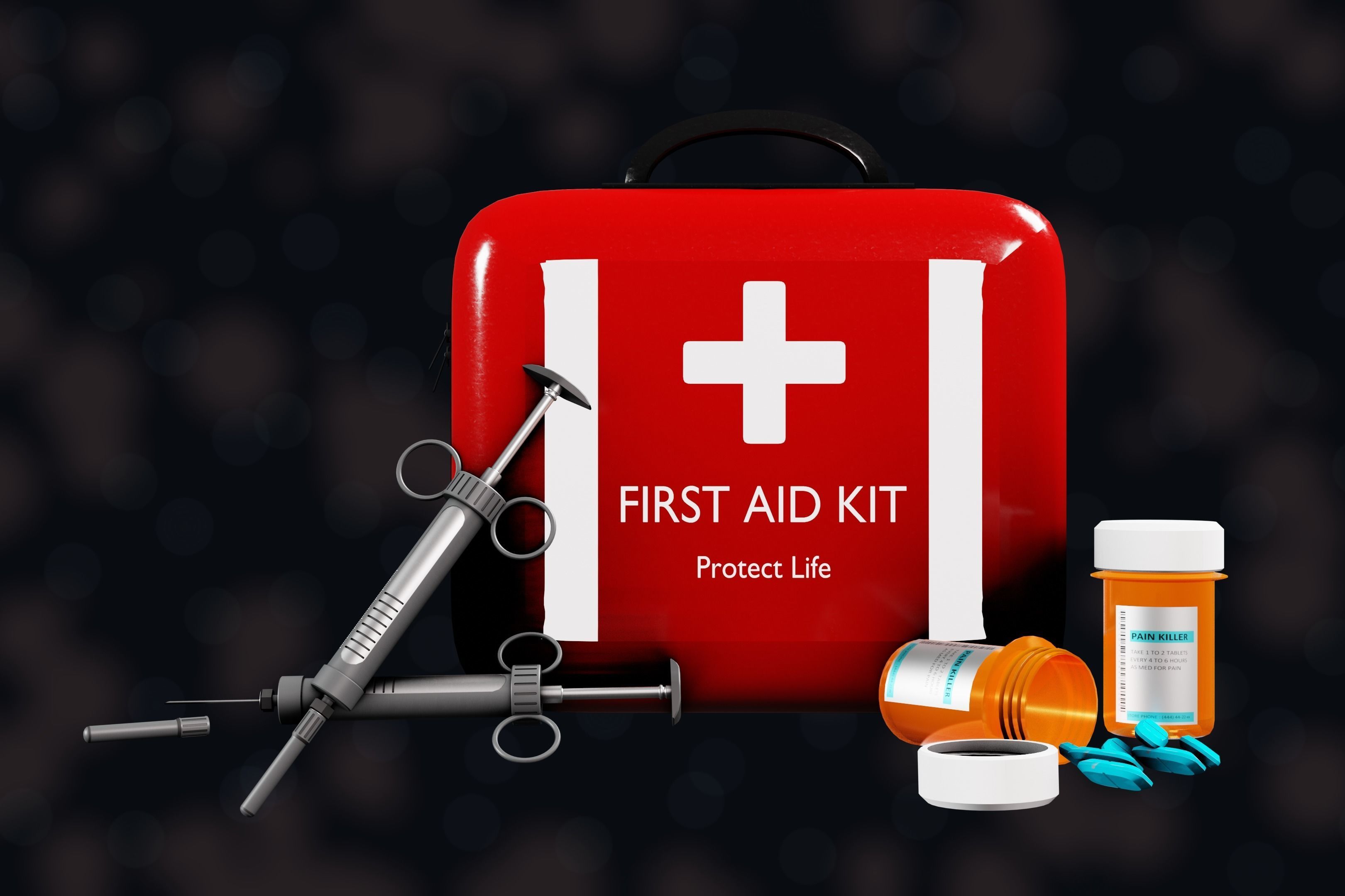 NZ MedKit Low-poly 3D model_5