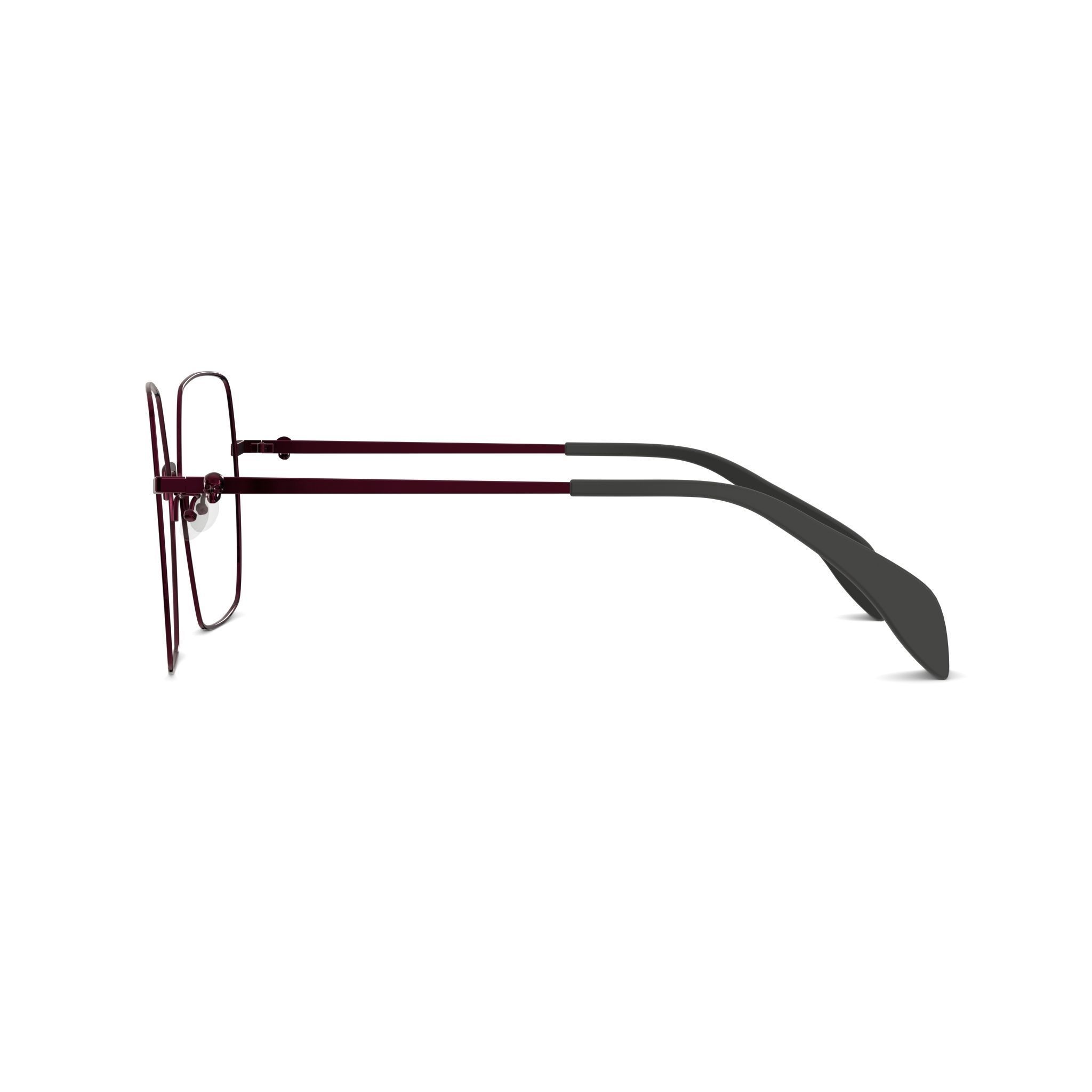 Alexander McQueen - AM0276O Glasses Low-poly 3D model_3