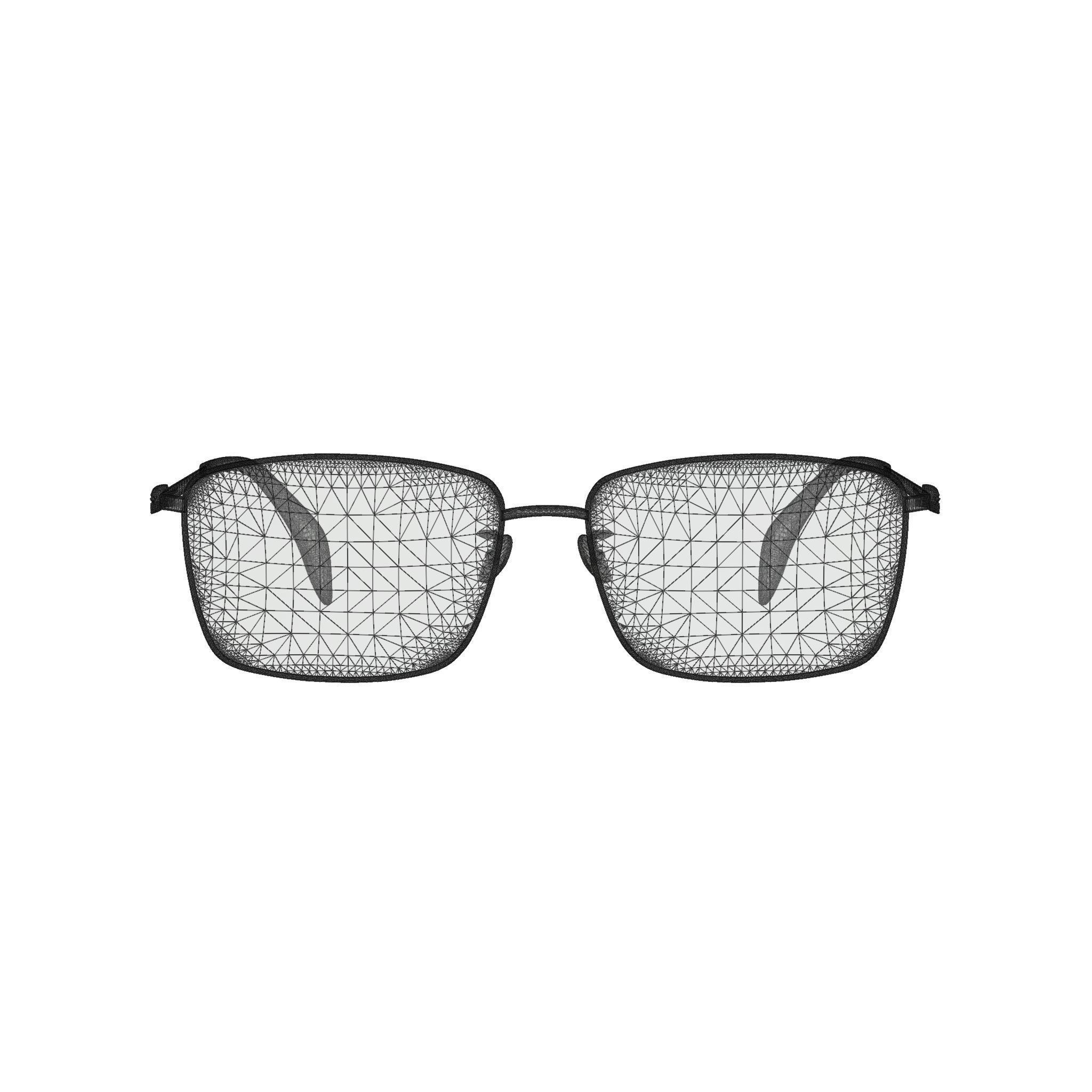 Alexander McQueen AM0278O Glasses Low-poly 3D model_7
