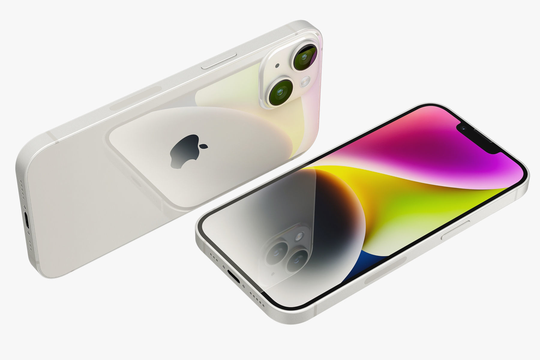 Apple iPhone 14 all colors 3D model_13