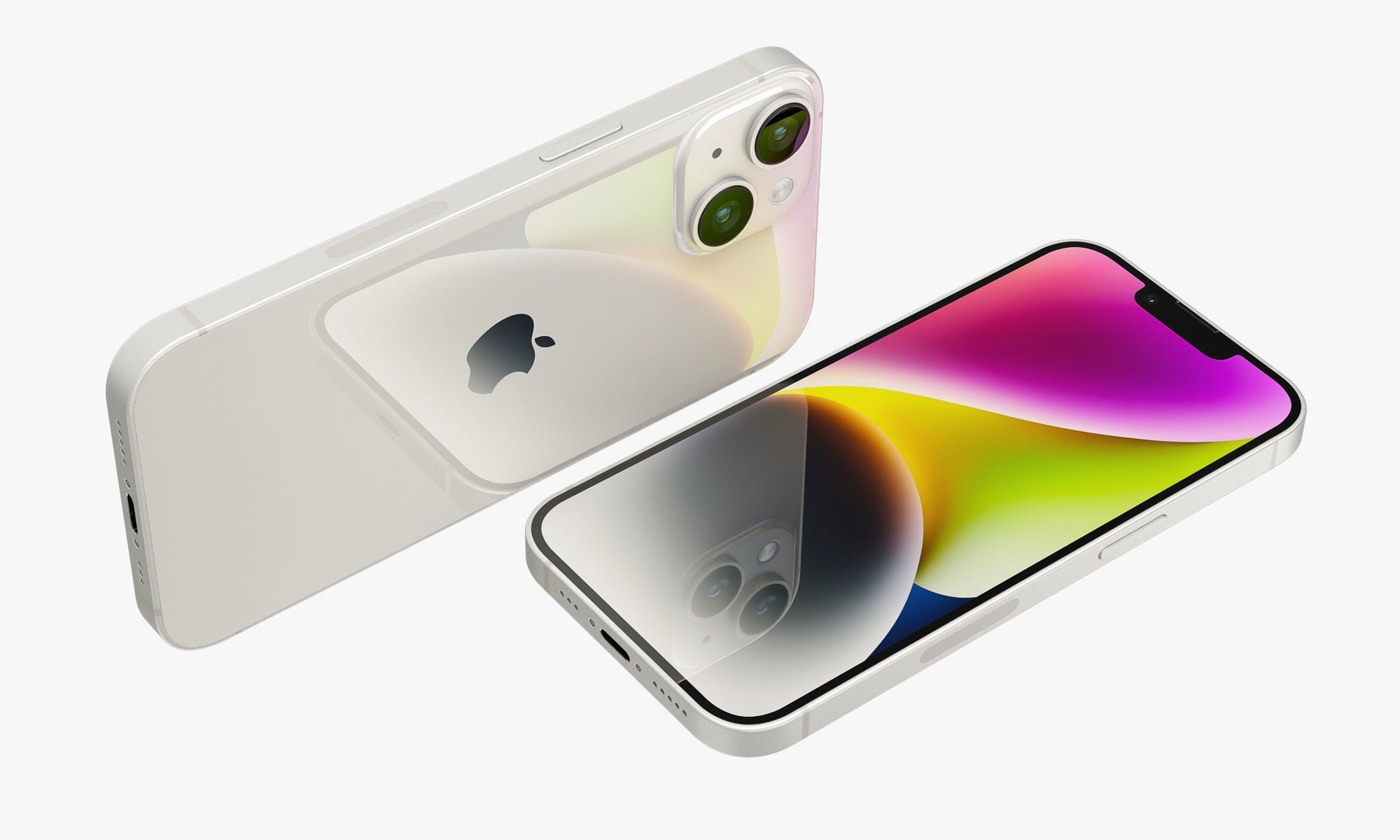 Apple iPhone 14 all colors 3D model_17