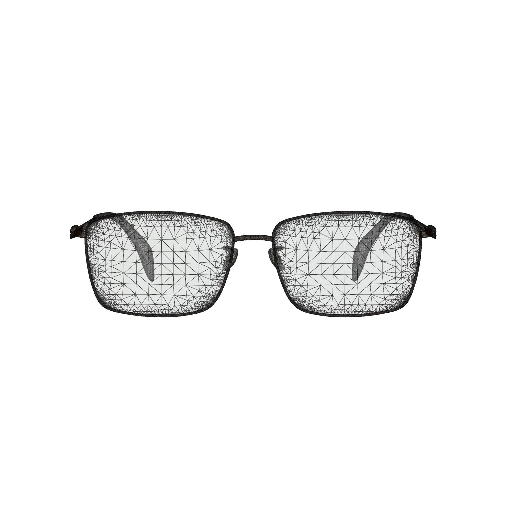 Alexander McQueen AM0278O Glasses Low-poly 3D model_7