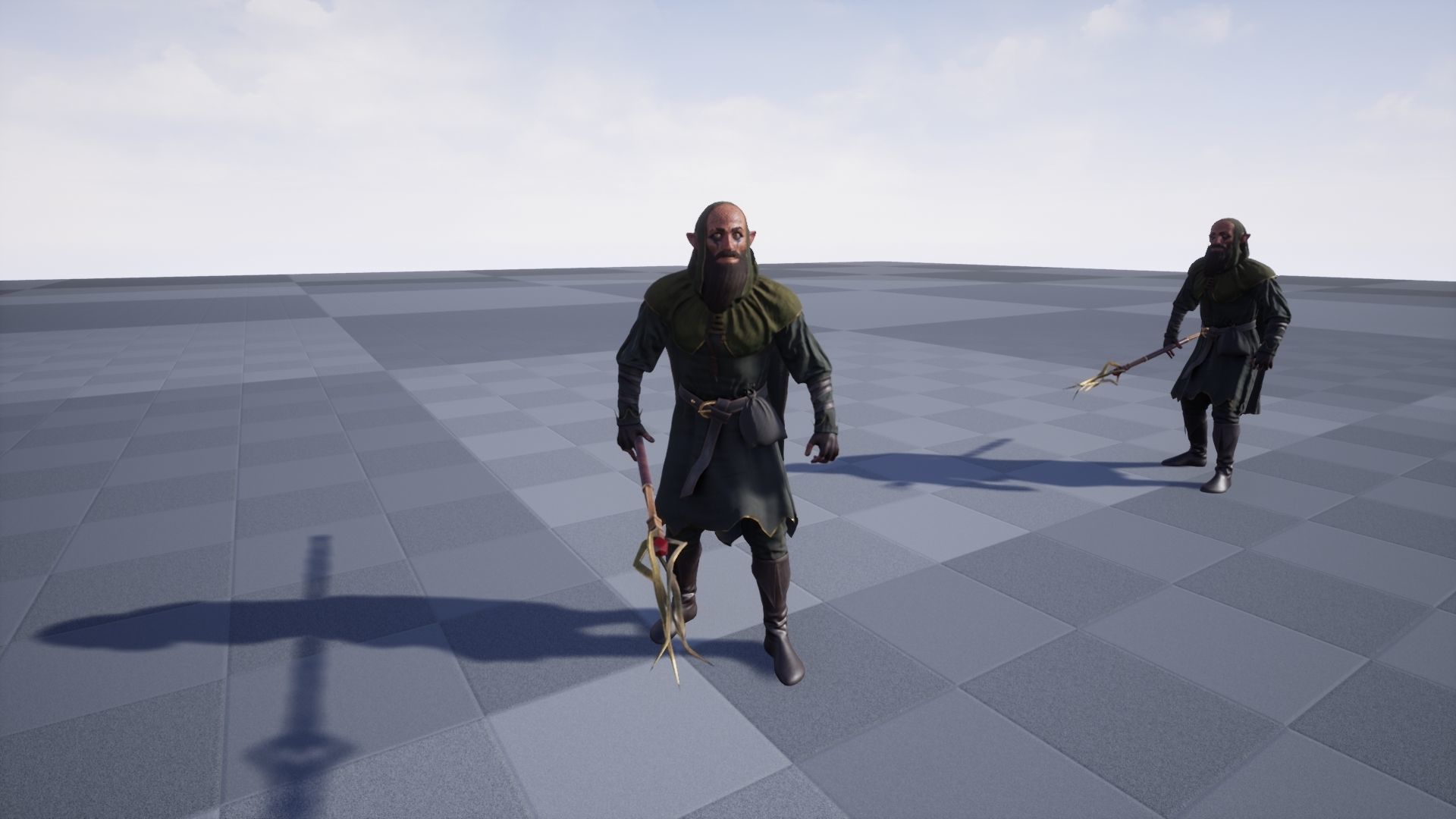 Druide chess game Low-poly 3D model_12