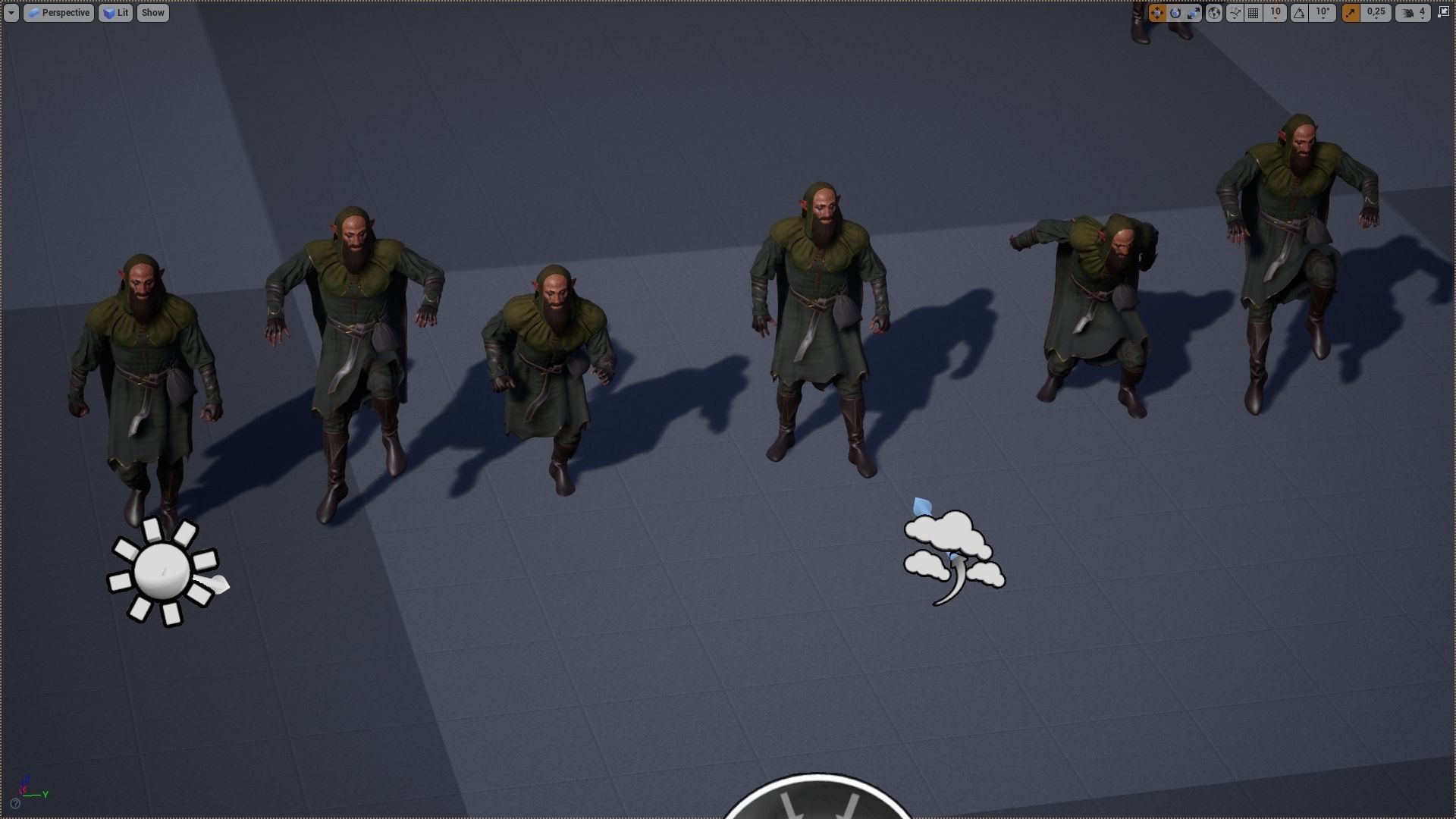 Druide chess game Low-poly 3D model_10