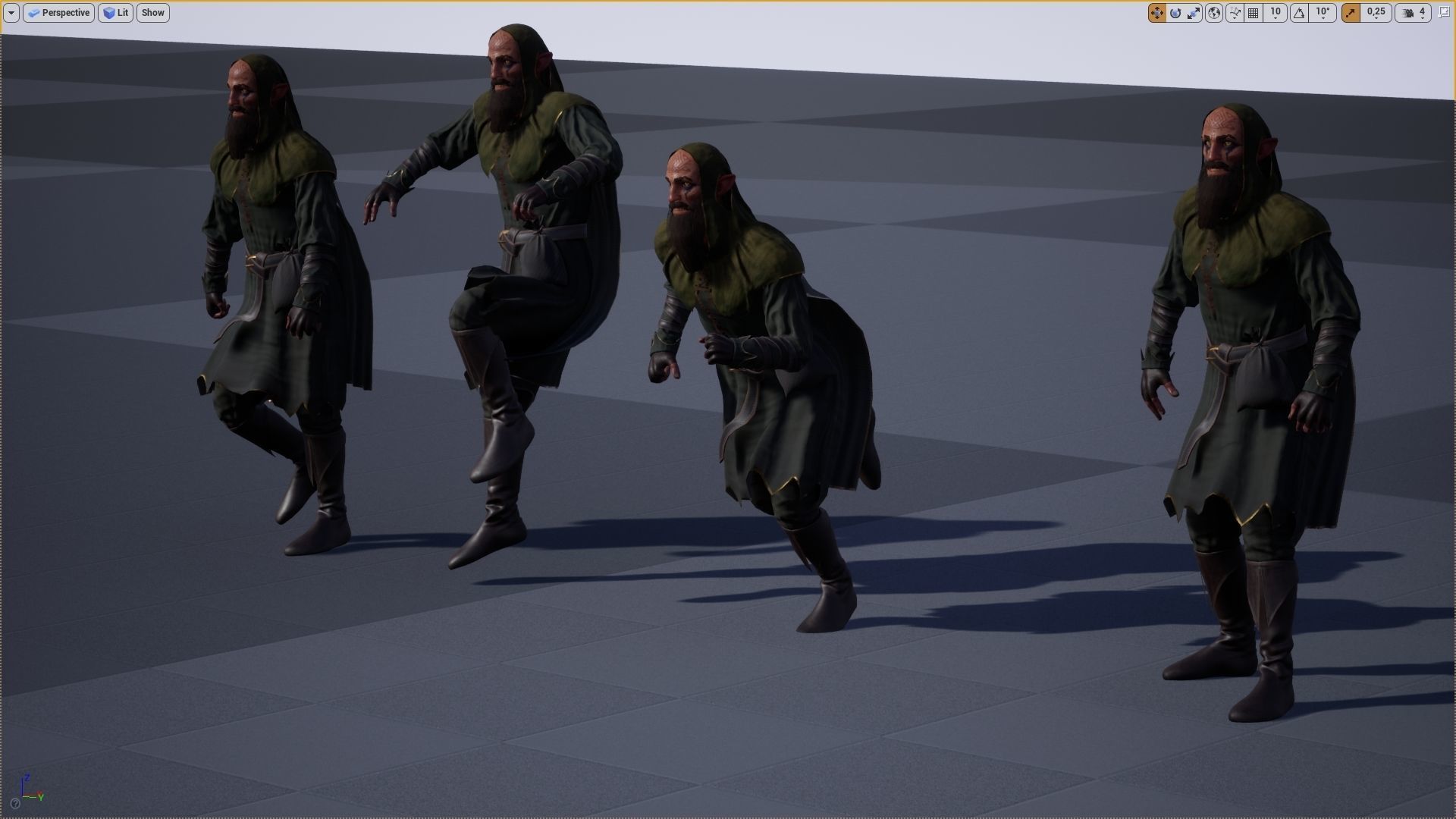 Druide chess game Low-poly 3D model_9