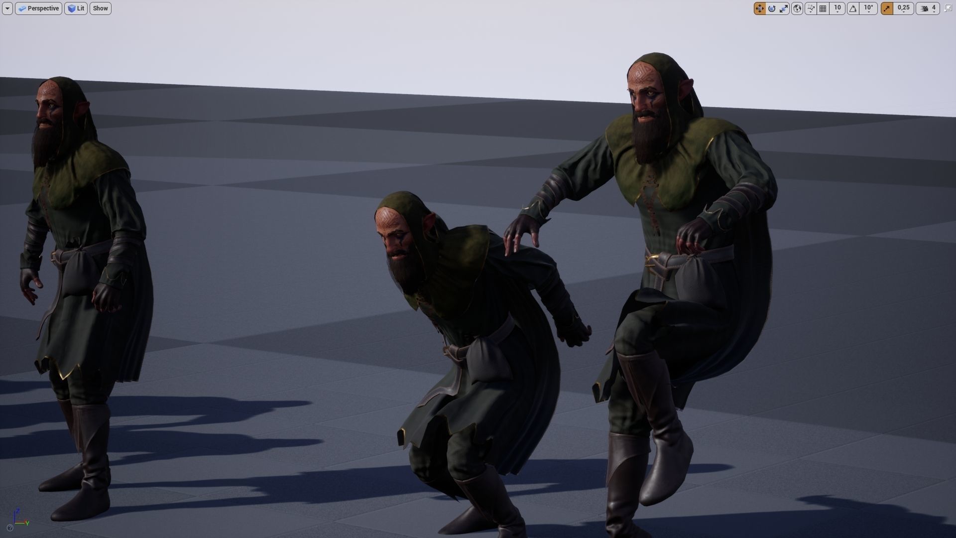 Druide chess game Low-poly 3D model_8