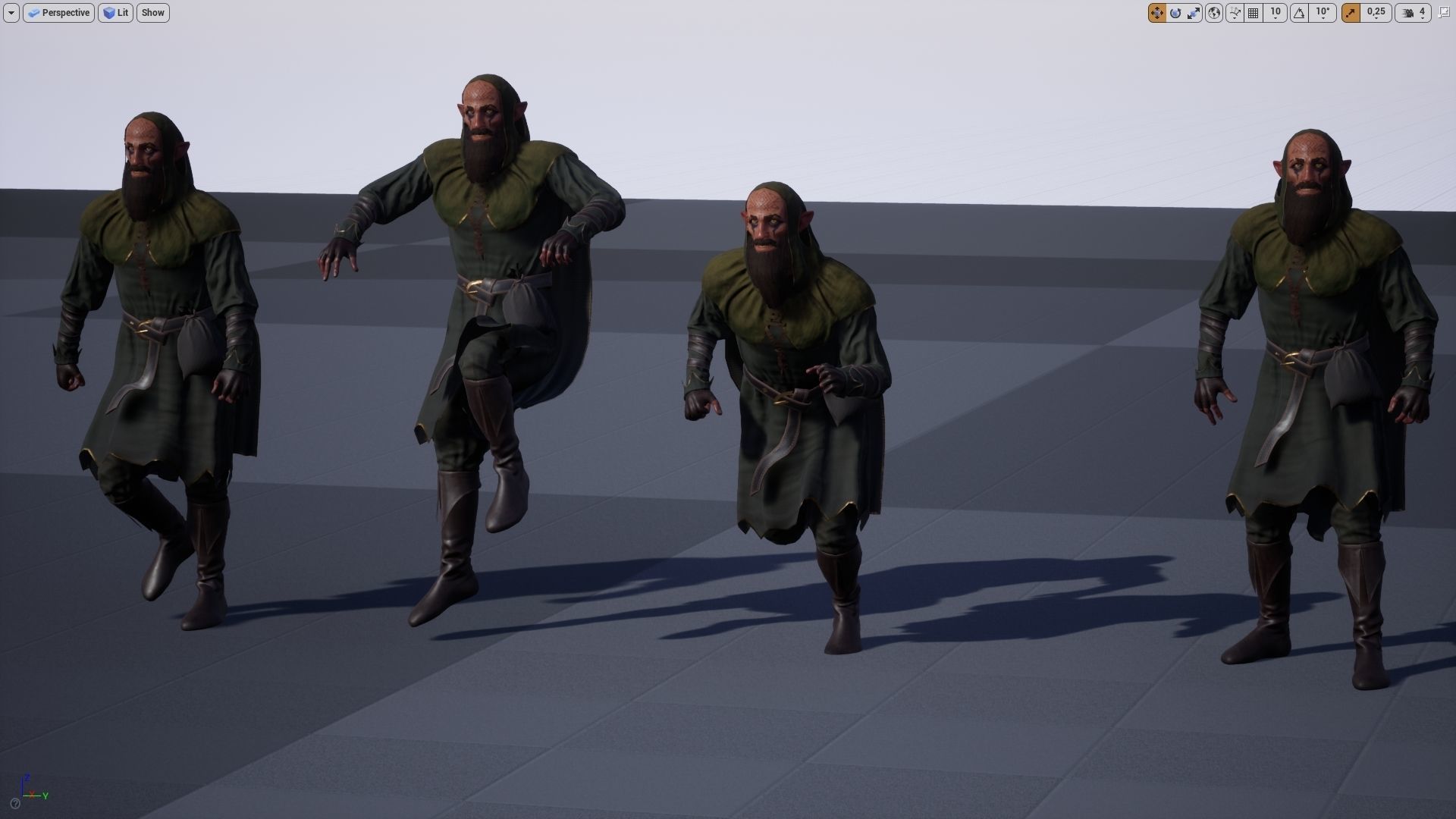 Druide chess game Low-poly 3D model_7