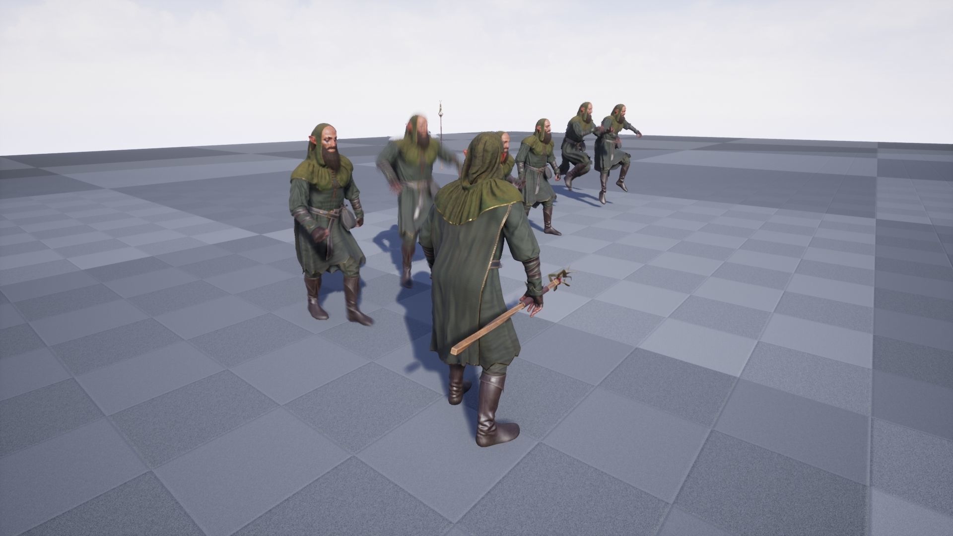 Druide chess game Low-poly 3D model_14