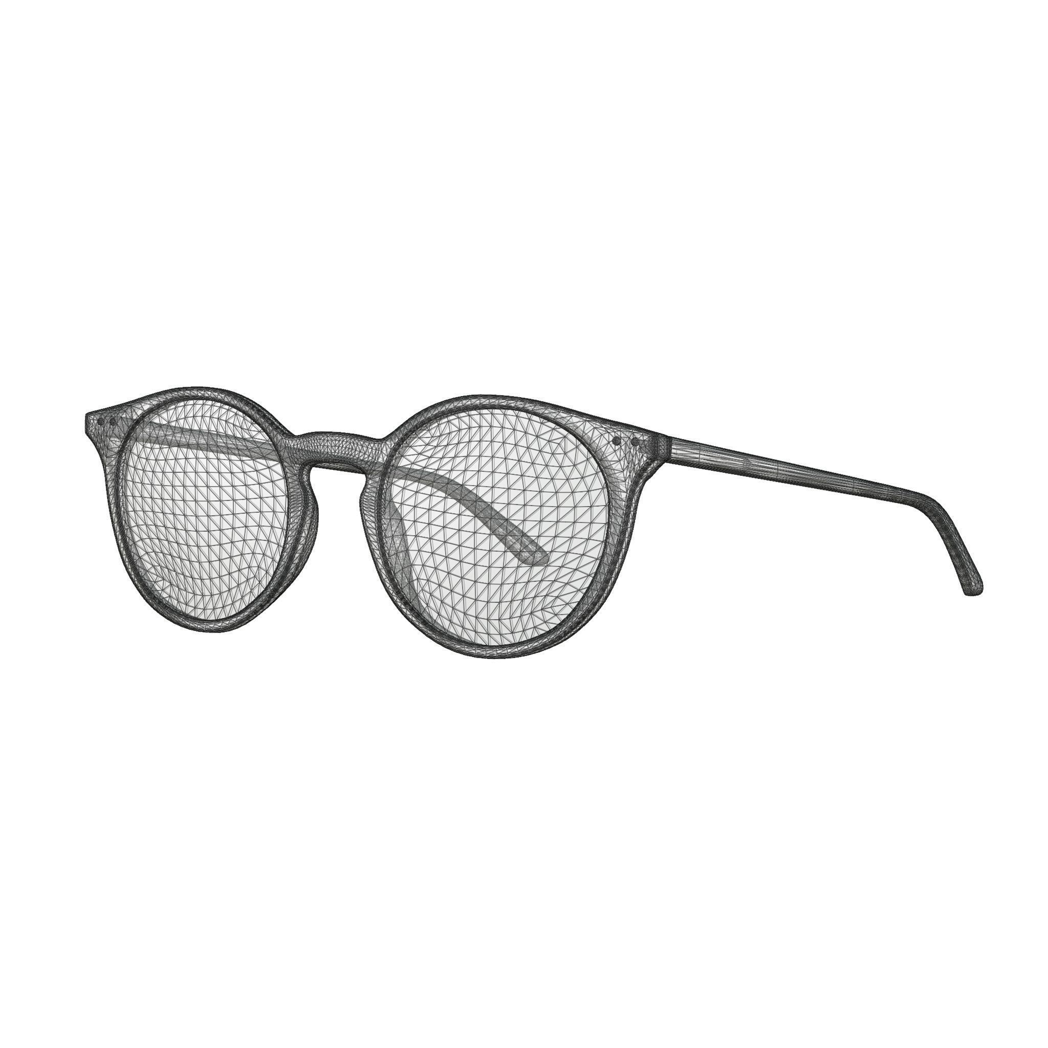 Bottega Veneta - BV0192O Glasses Low-poly 3D model_5