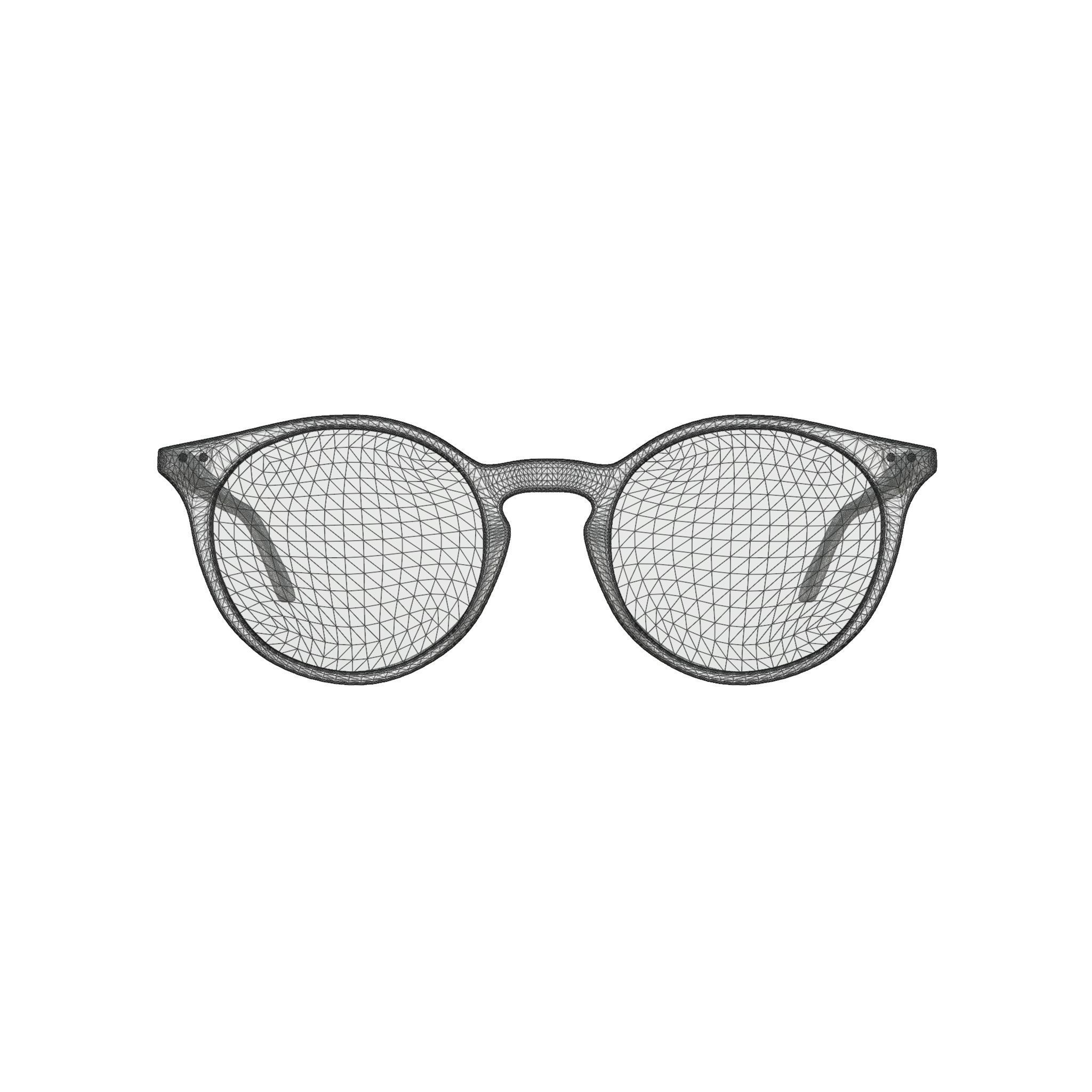 Bottega Veneta - BV0192O Glasses Low-poly 3D model_7