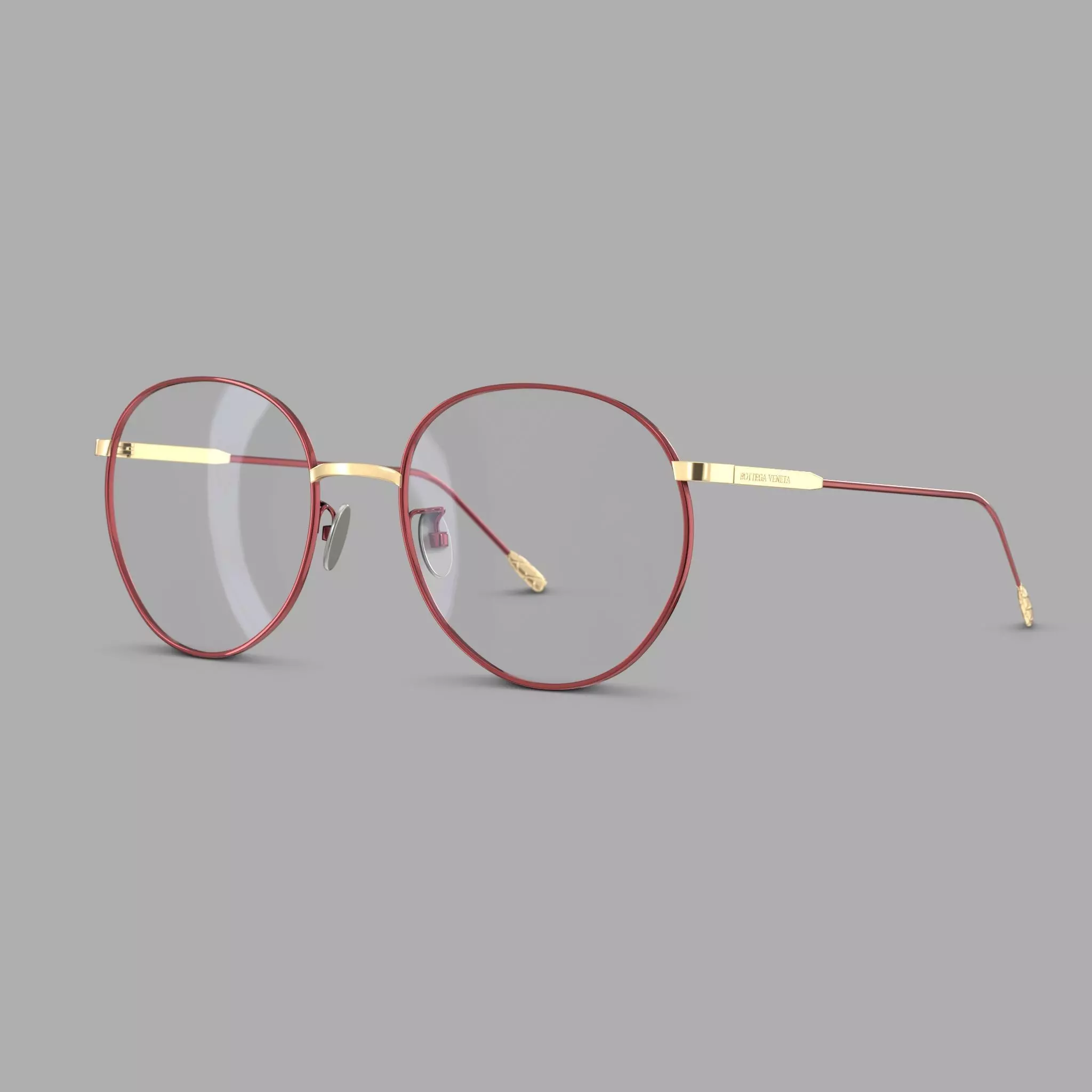 Bottega Veneta BV0214O Glasses  Low-poly 3D model_0