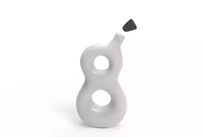 8 canteen silver number 3D print model