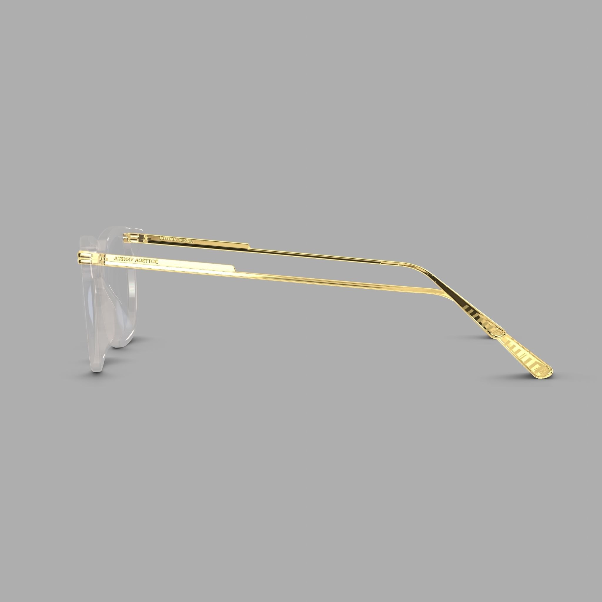 Bottega Veneta  BV1009O 005 Glasses  Low-poly 3D model_3