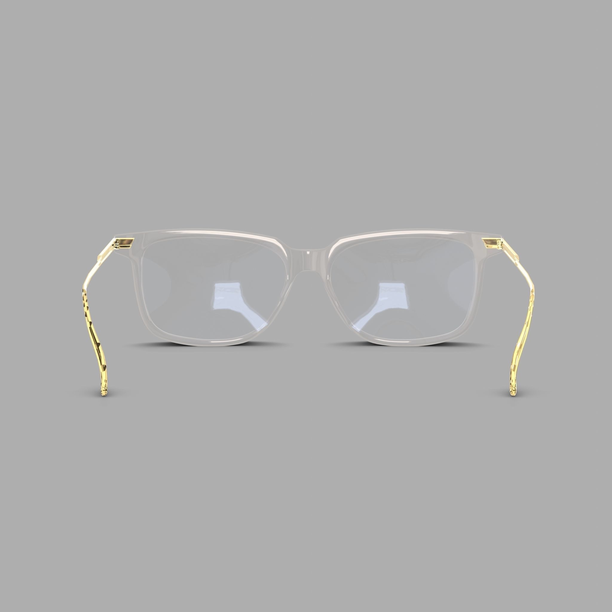 Bottega Veneta  BV1009O 005 Glasses  Low-poly 3D model_1