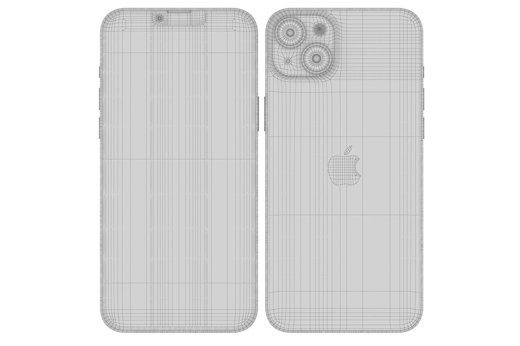 Apple iPhone 14 and 14 Plus and 14 Pro and 14 Pro MAX all colors 3D model_84