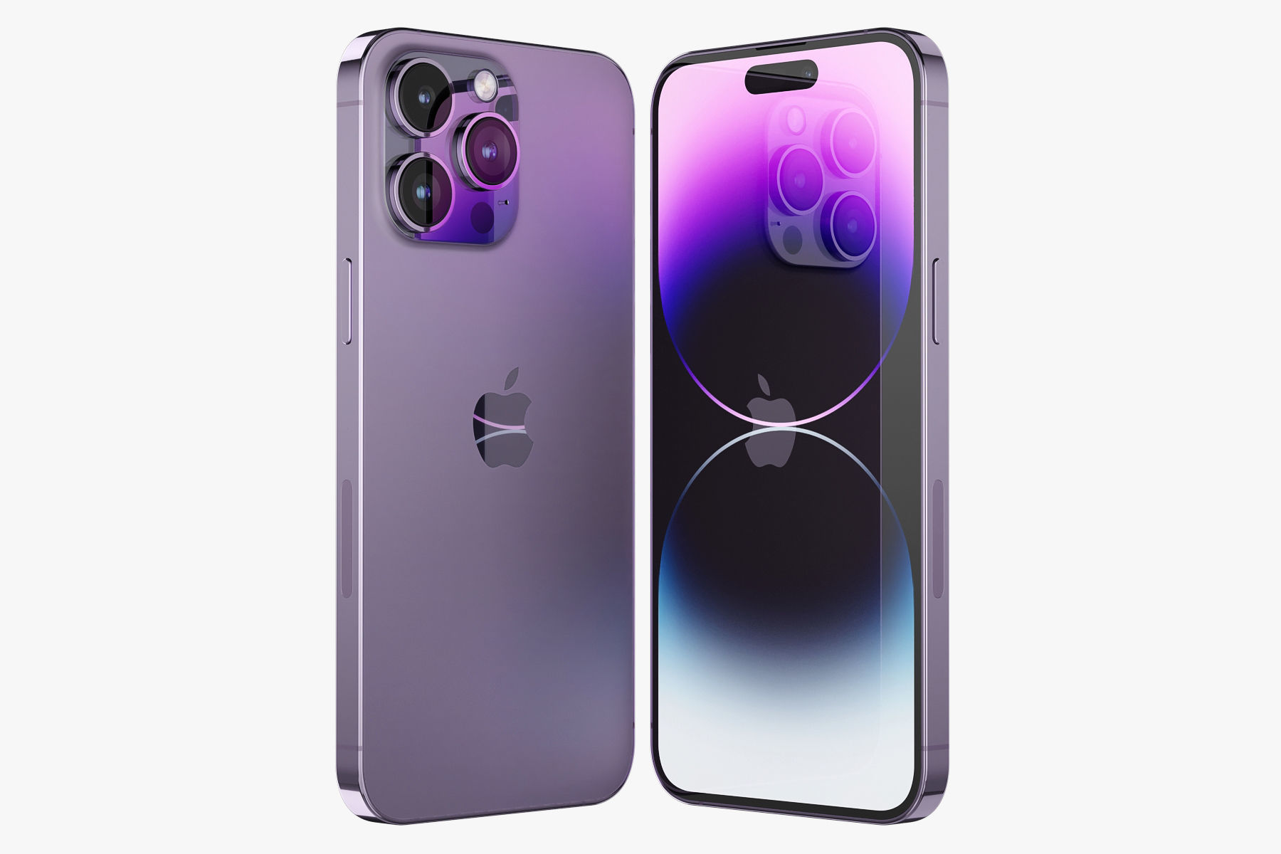 Apple iPhone 14 and 14 Plus and 14 Pro and 14 Pro MAX all colors 3D model_37