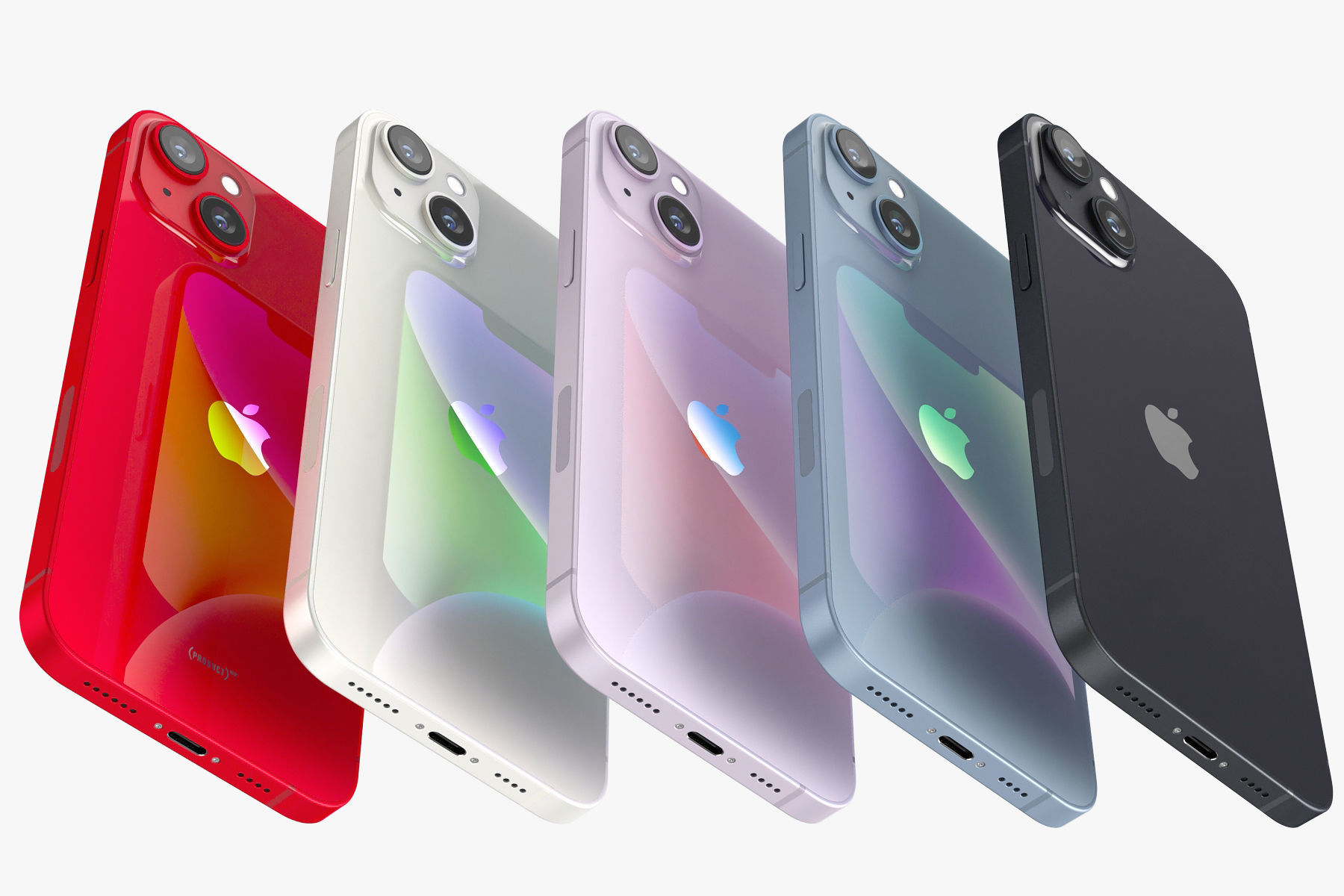 Apple iPhone 14 and 14 Plus and 14 Pro and 14 Pro MAX all colors 3D model_73