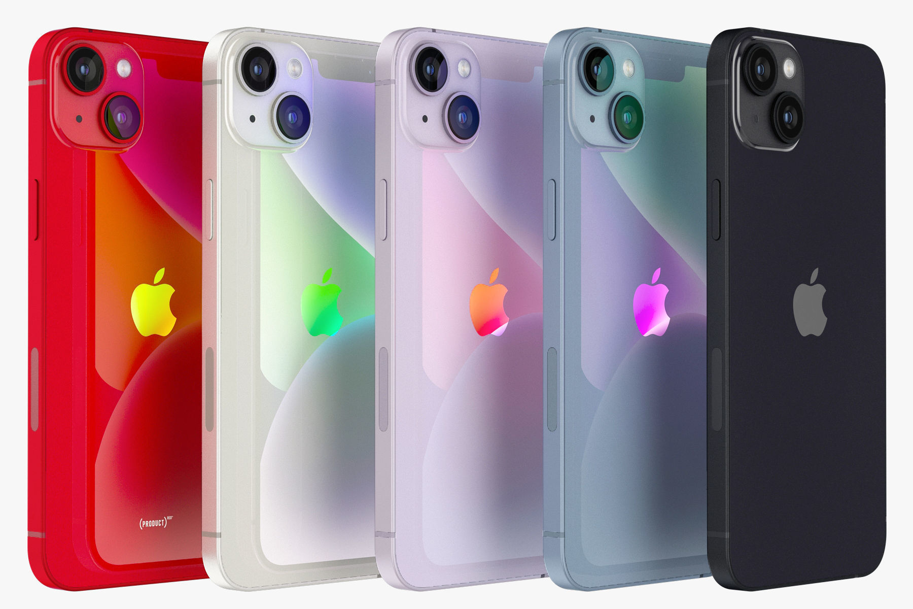 Apple iPhone 14 and 14 Plus and 14 Pro and 14 Pro MAX all colors 3D model_74