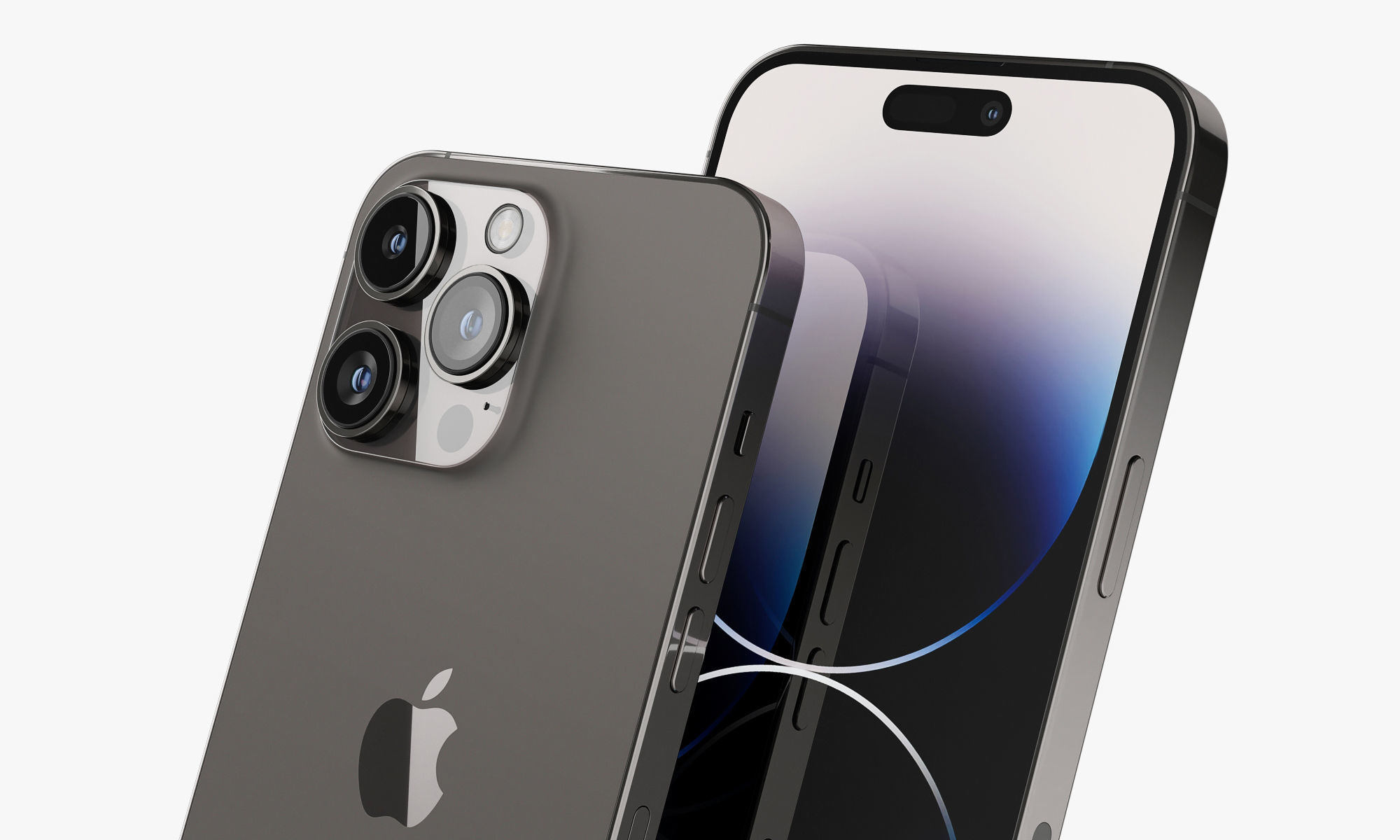 Apple iPhone 14 and 14 Plus and 14 Pro and 14 Pro MAX all colors 3D model_34