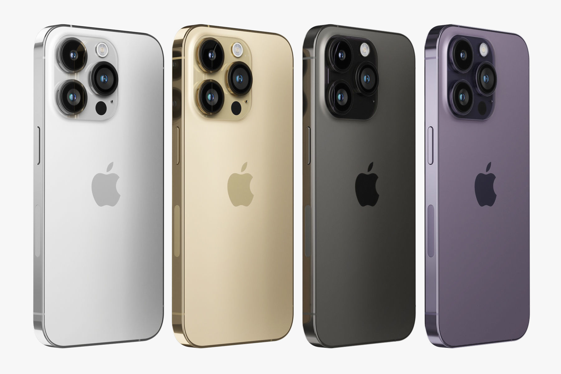 Apple iPhone 14 and 14 Plus and 14 Pro and 14 Pro MAX all colors 3D model_101