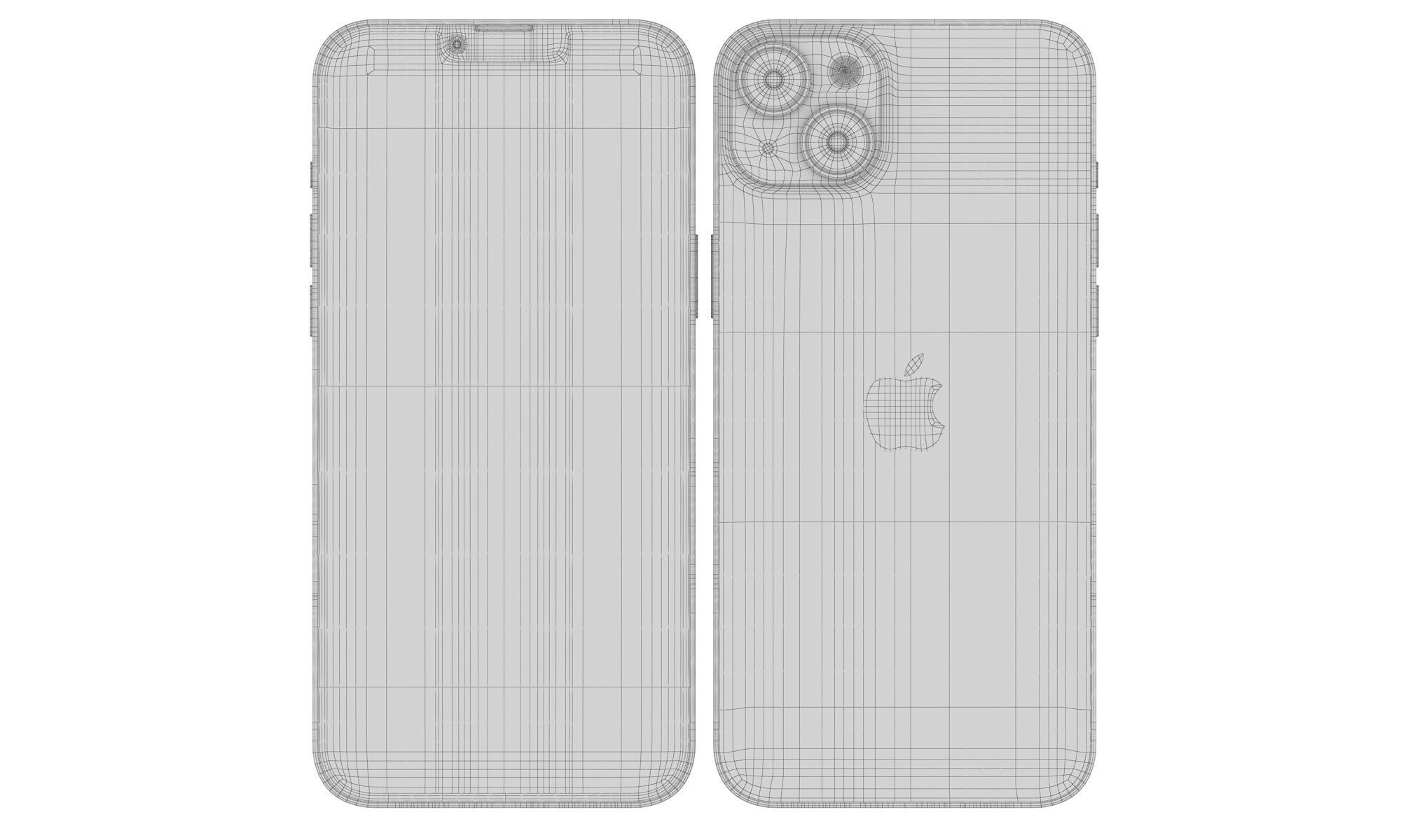 Apple iPhone 14 and 14 Plus and 14 Pro and 14 Pro MAX all colors 3D model_83