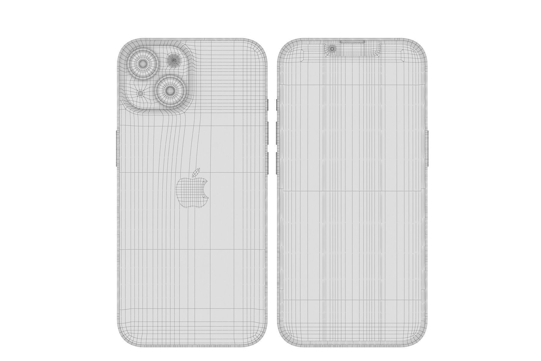 Apple iPhone 14 and 14 Plus and 14 Pro and 14 Pro MAX all colors 3D model_133