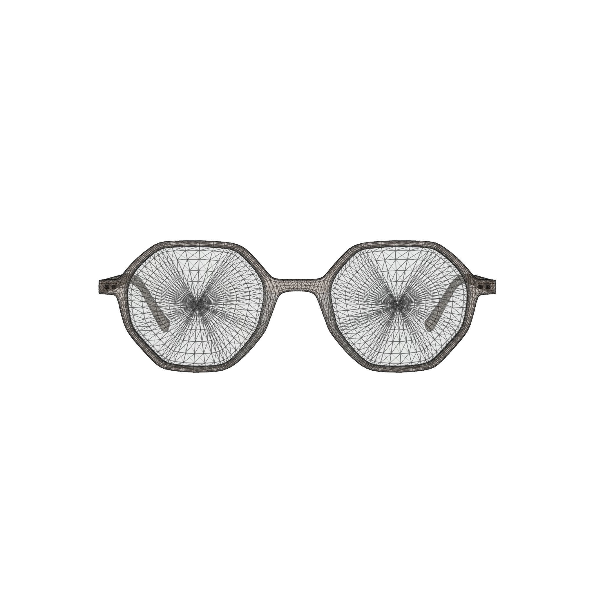 Bottega Veneta BV1024O 004 Glasses  Low-poly 3D model_6