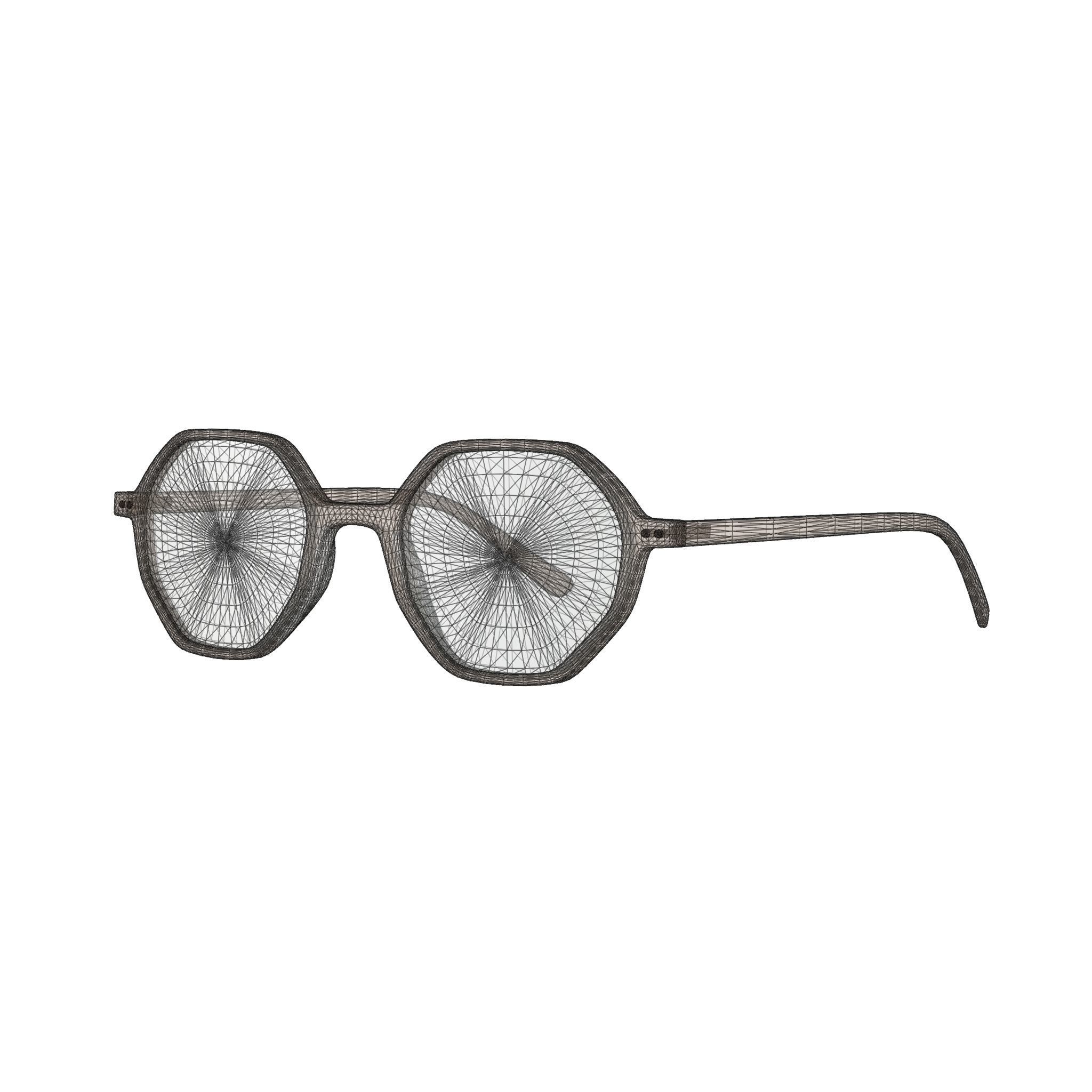Bottega Veneta BV1024O 004 Glasses  Low-poly 3D model_4