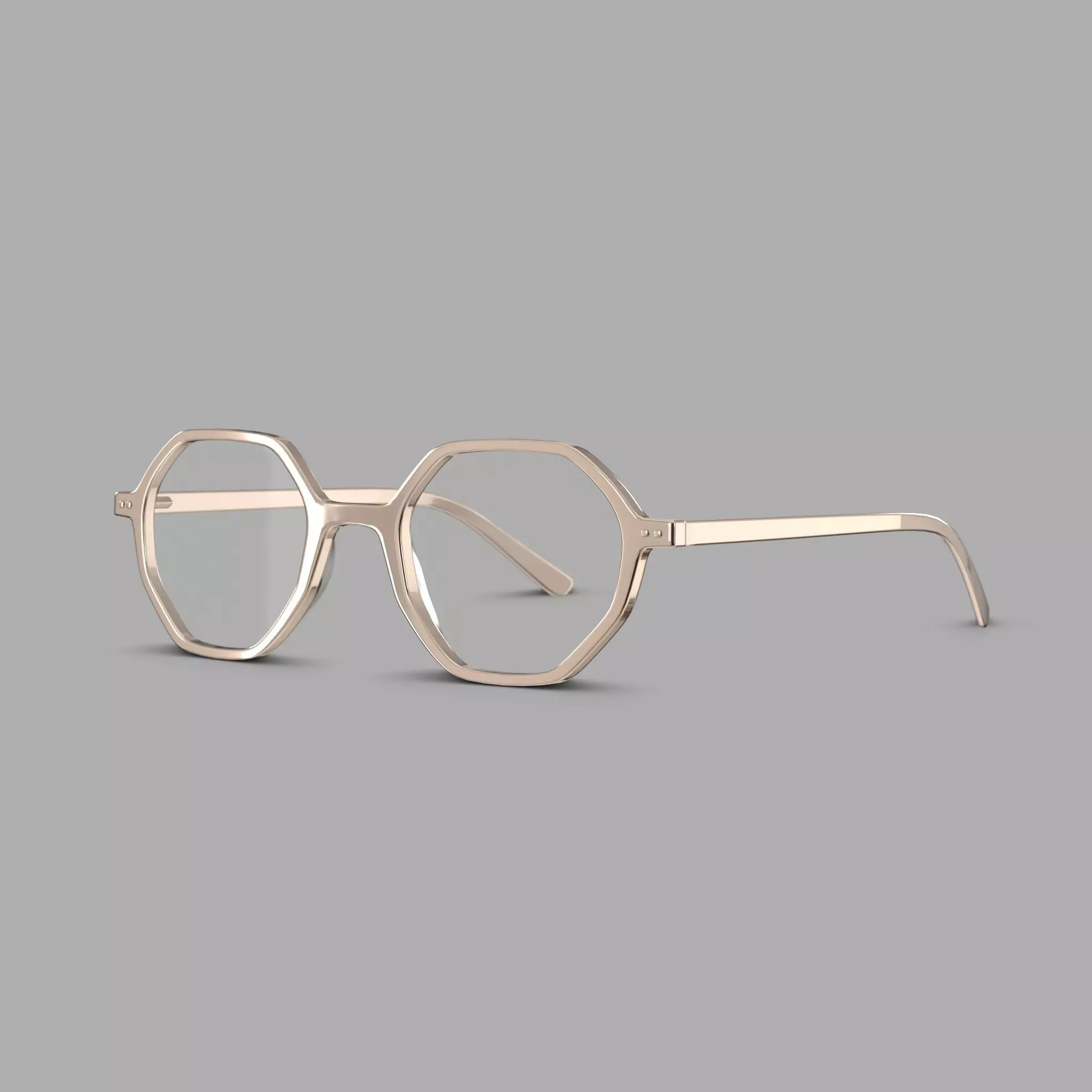 Bottega Veneta BV1024O 004 Glasses  Low-poly 3D model_0