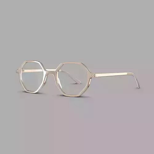 Bottega Veneta BV1024O 004 Glasses  Low-poly 3D model