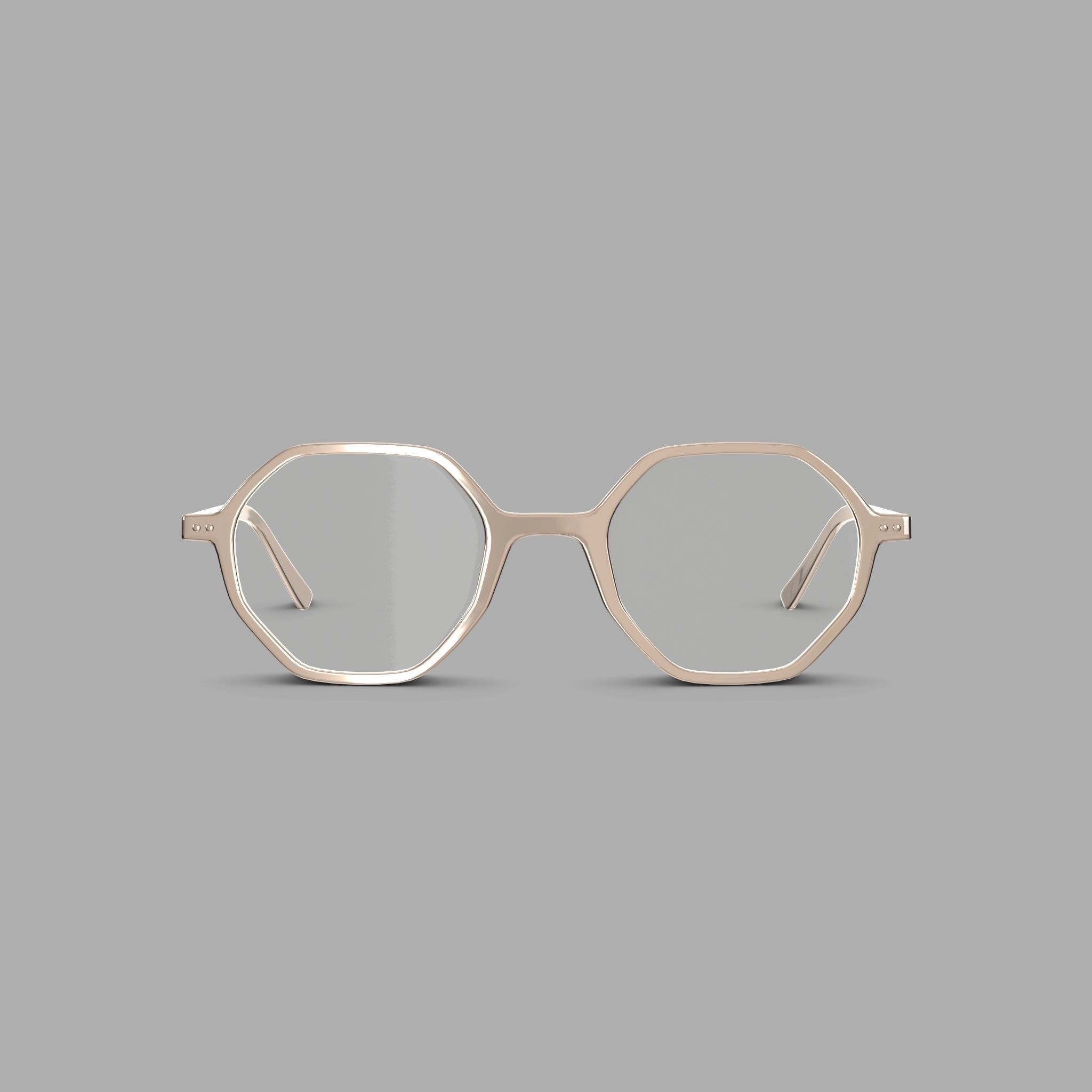 Bottega Veneta BV1024O 004 Glasses  Low-poly 3D model_2