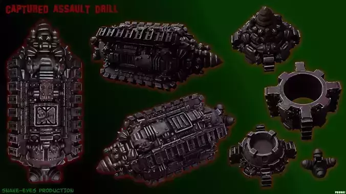 Ork Version Assault drill 3D print model