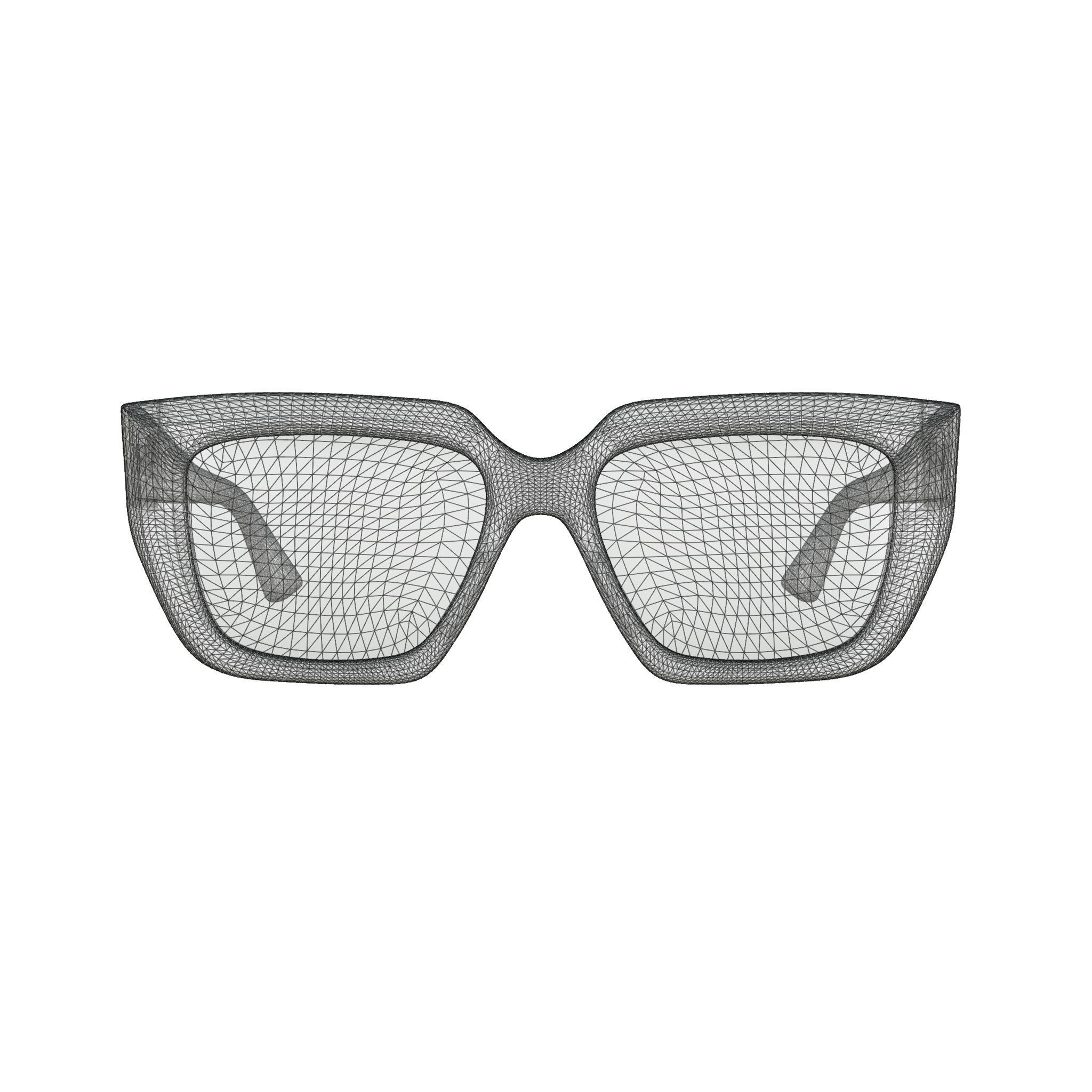 Bottega Veneta BV1032O Glasses Low-poly 3D model_7