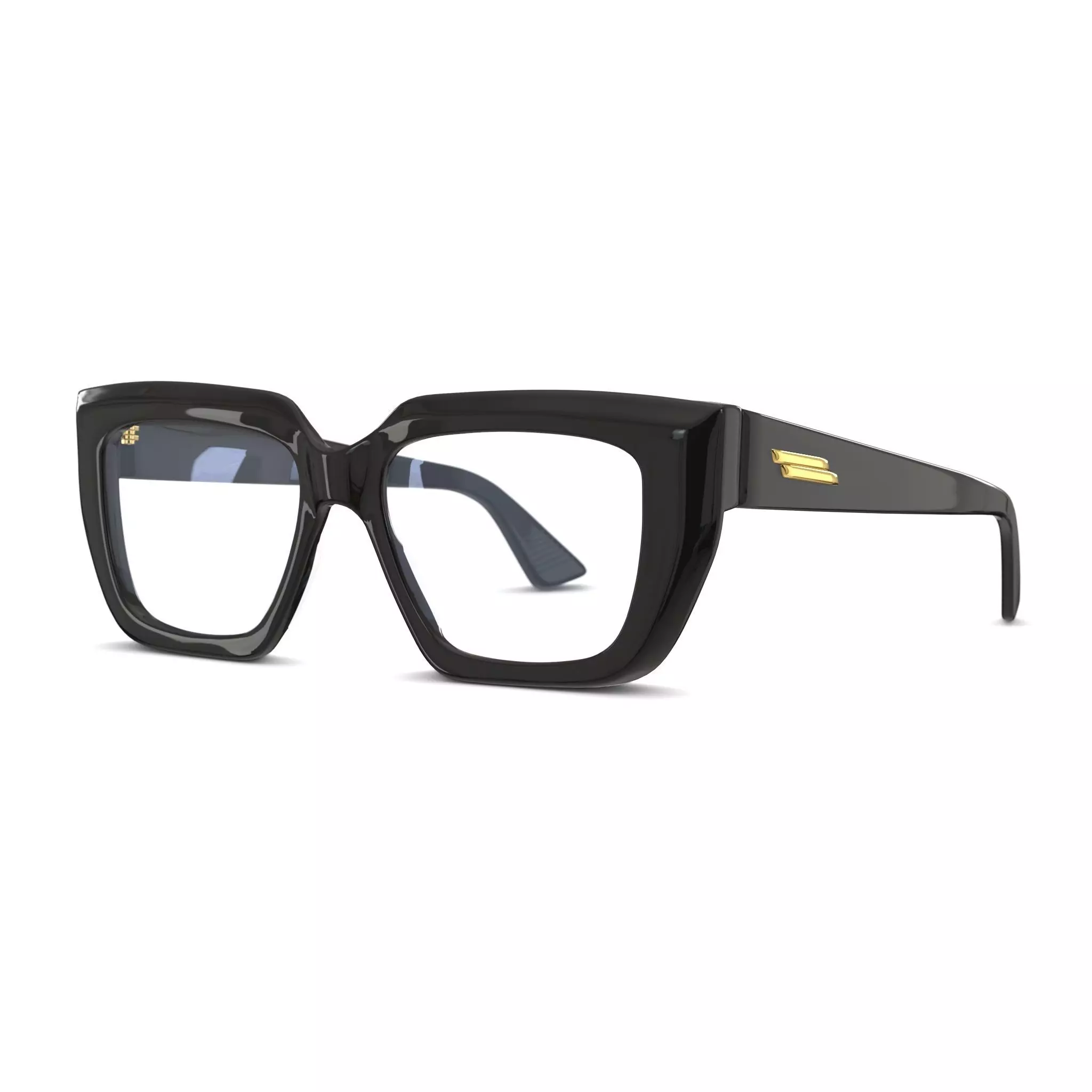 Bottega Veneta BV1032O Glasses Low-poly 3D model_0