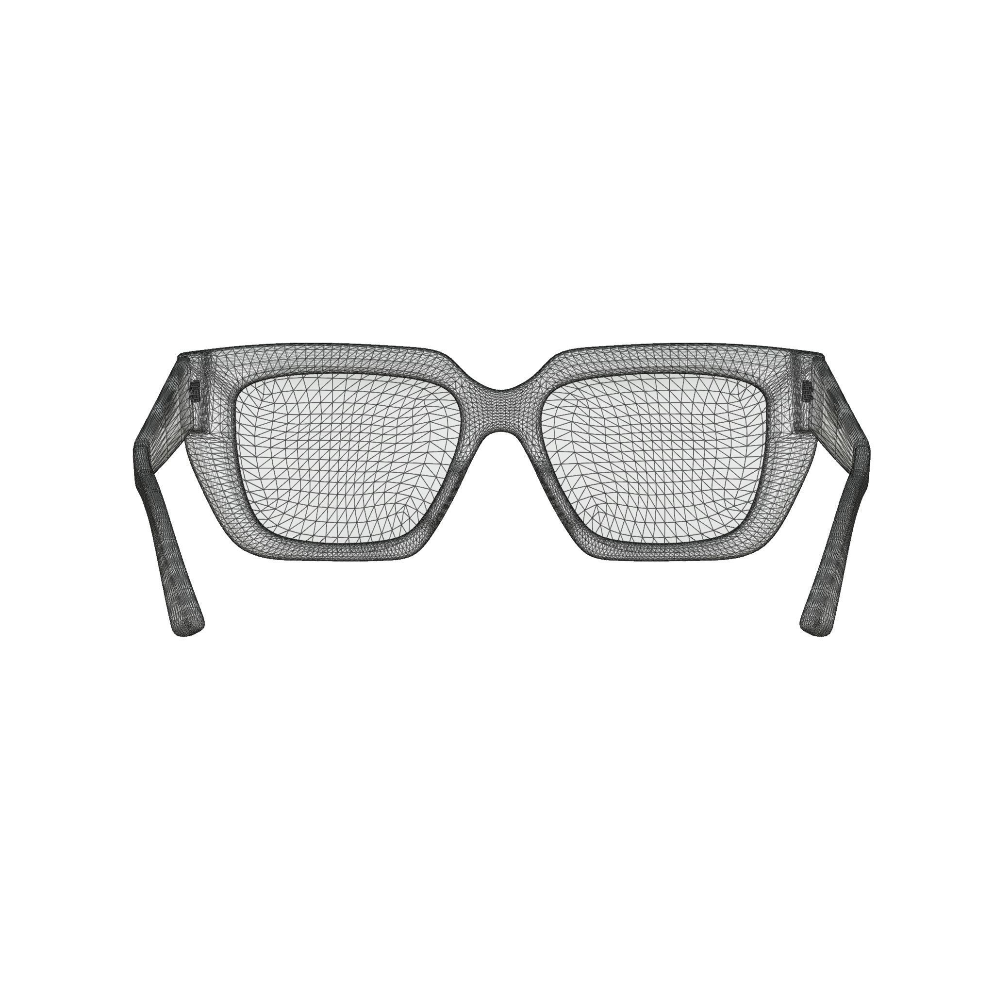 Bottega Veneta BV1032O Glasses Low-poly 3D model_6