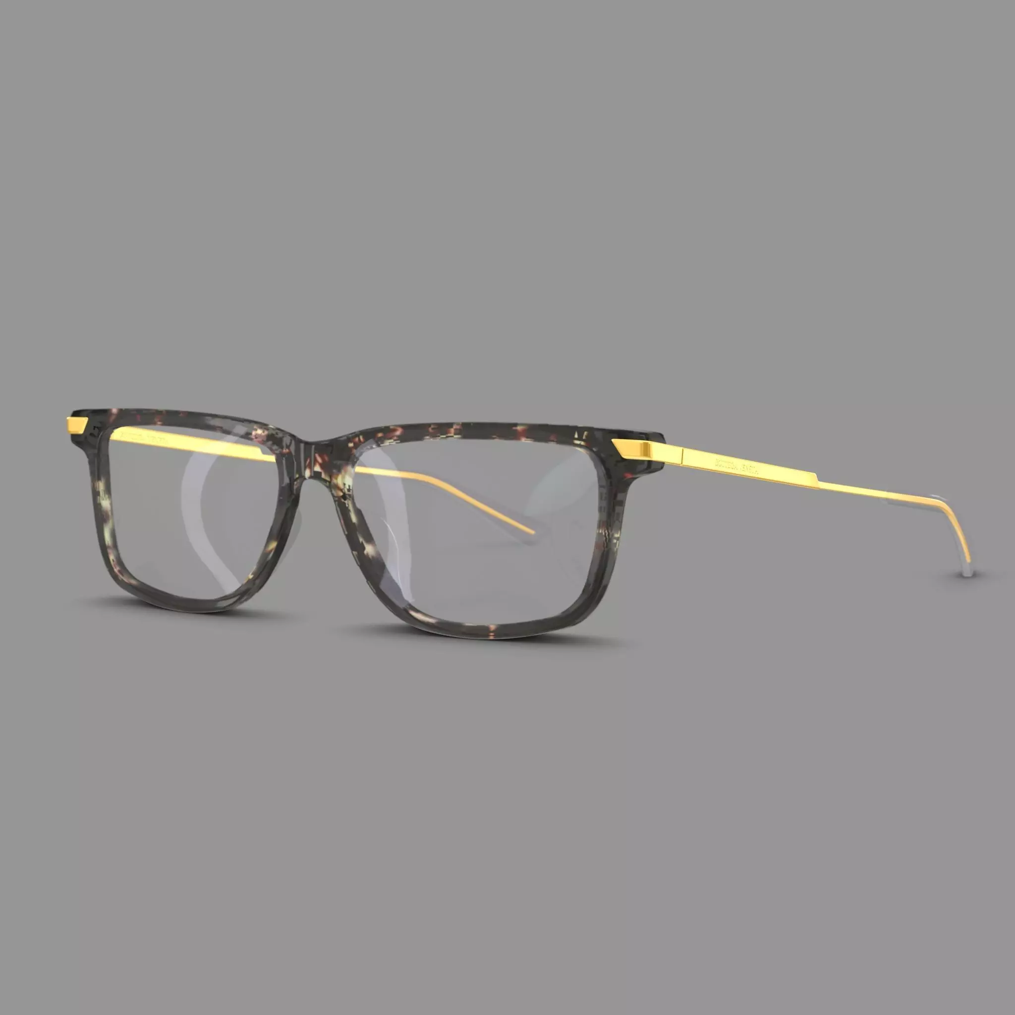 Bottega Veneta BV1040OA Glasses Low-poly 3D model_0