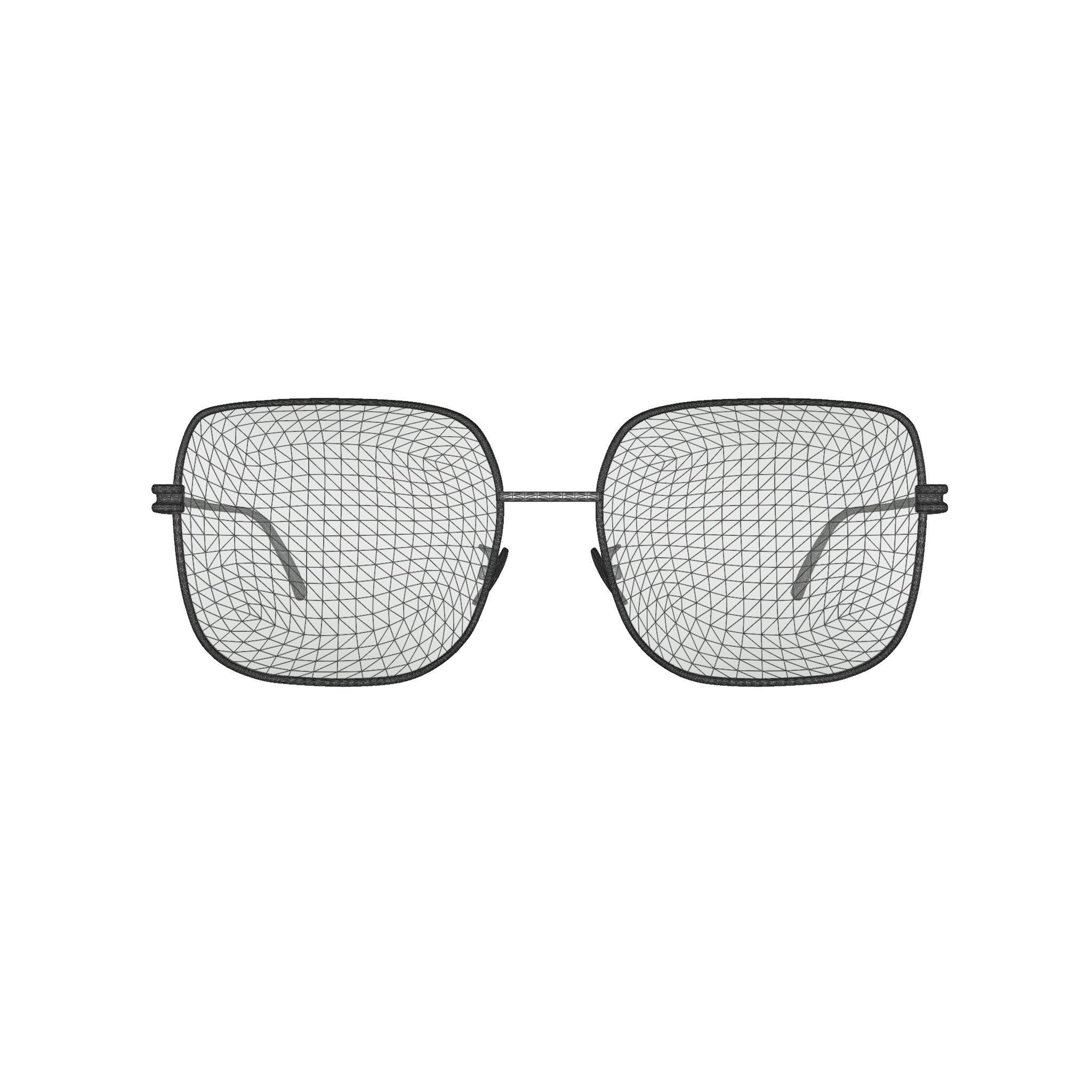 Bottega Veneta BV1049O Glasses Low-poly 3D model_6
