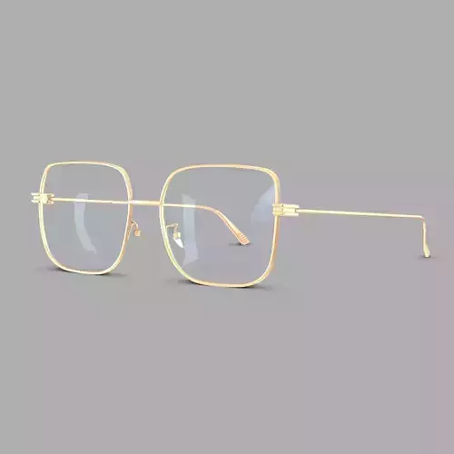 Bottega Veneta BV1049O Glasses Low-poly 3D model