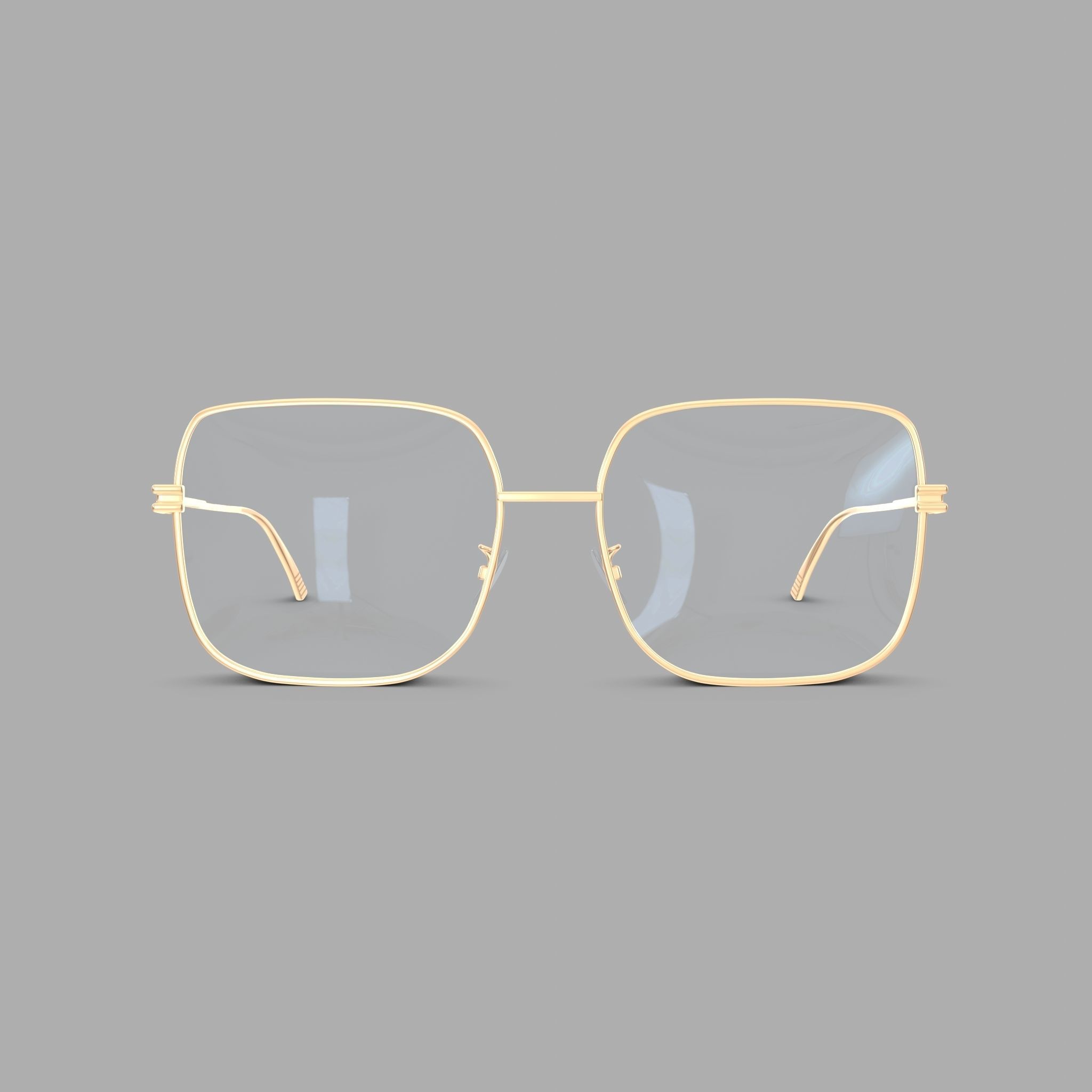 Bottega Veneta BV1049O Glasses Low-poly 3D model_2