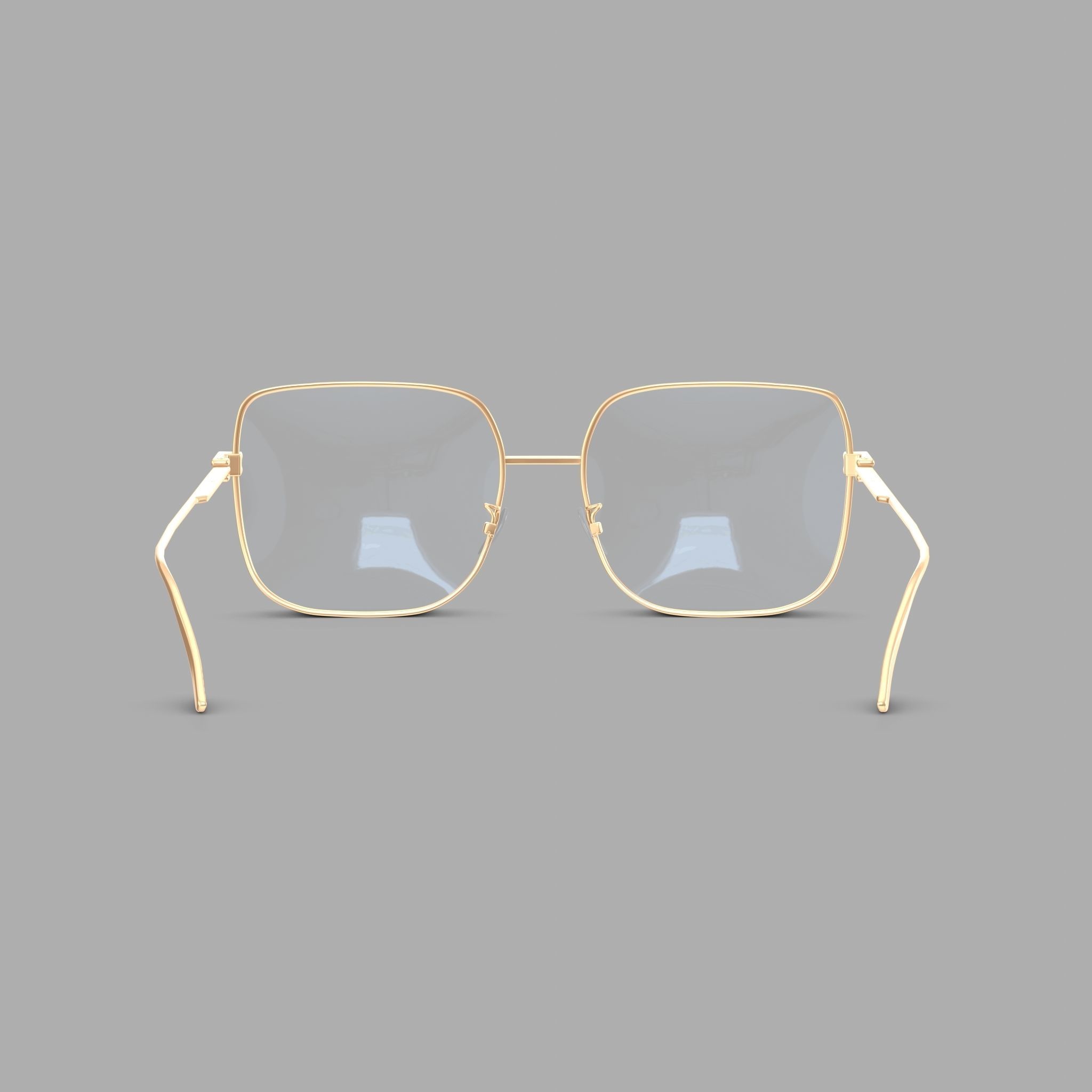 Bottega Veneta BV1049O Glasses Low-poly 3D model_1