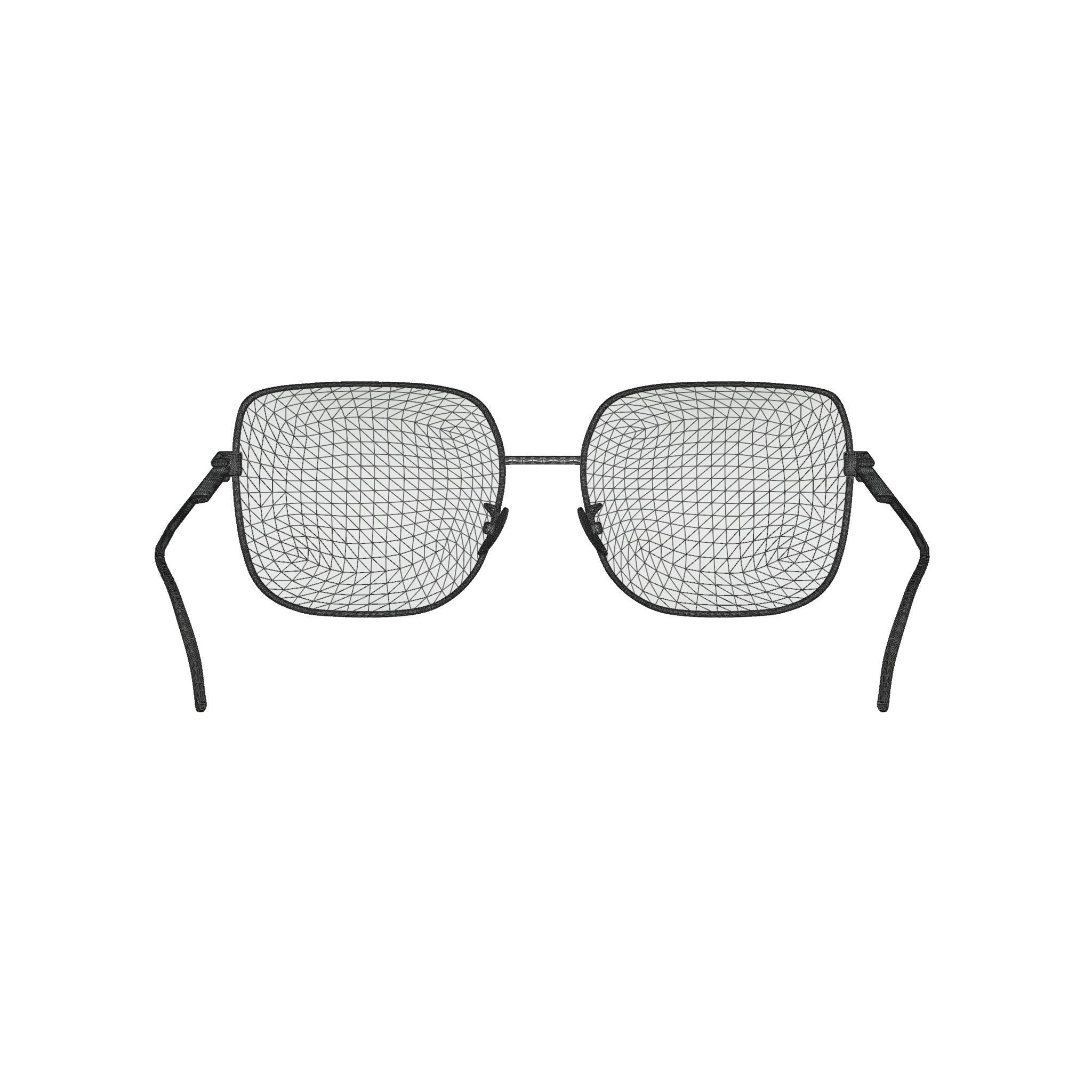 Bottega Veneta BV1049O Glasses Low-poly 3D model_5