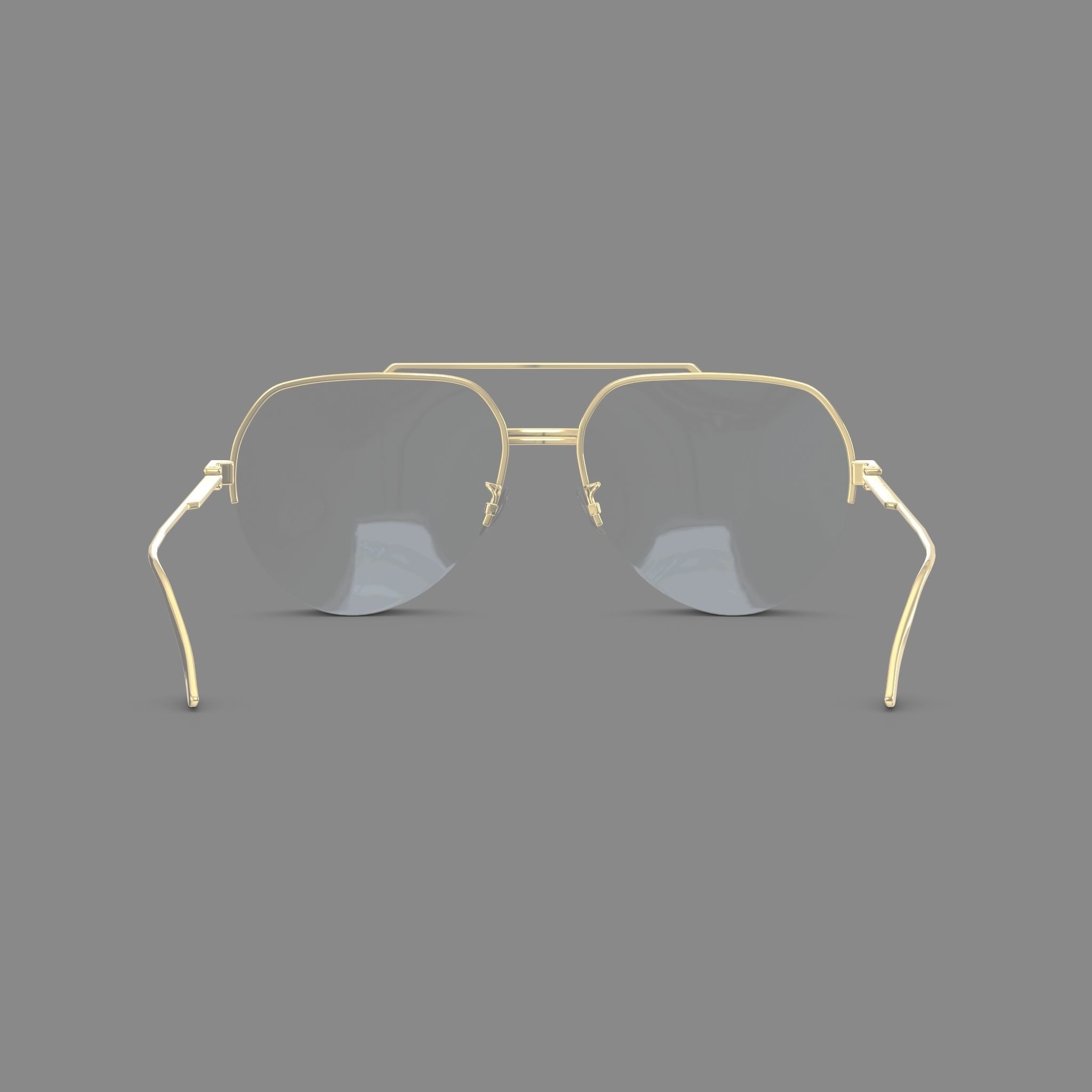 Bottega Veneta BV1050O Glasses  Low-poly 3D model_1