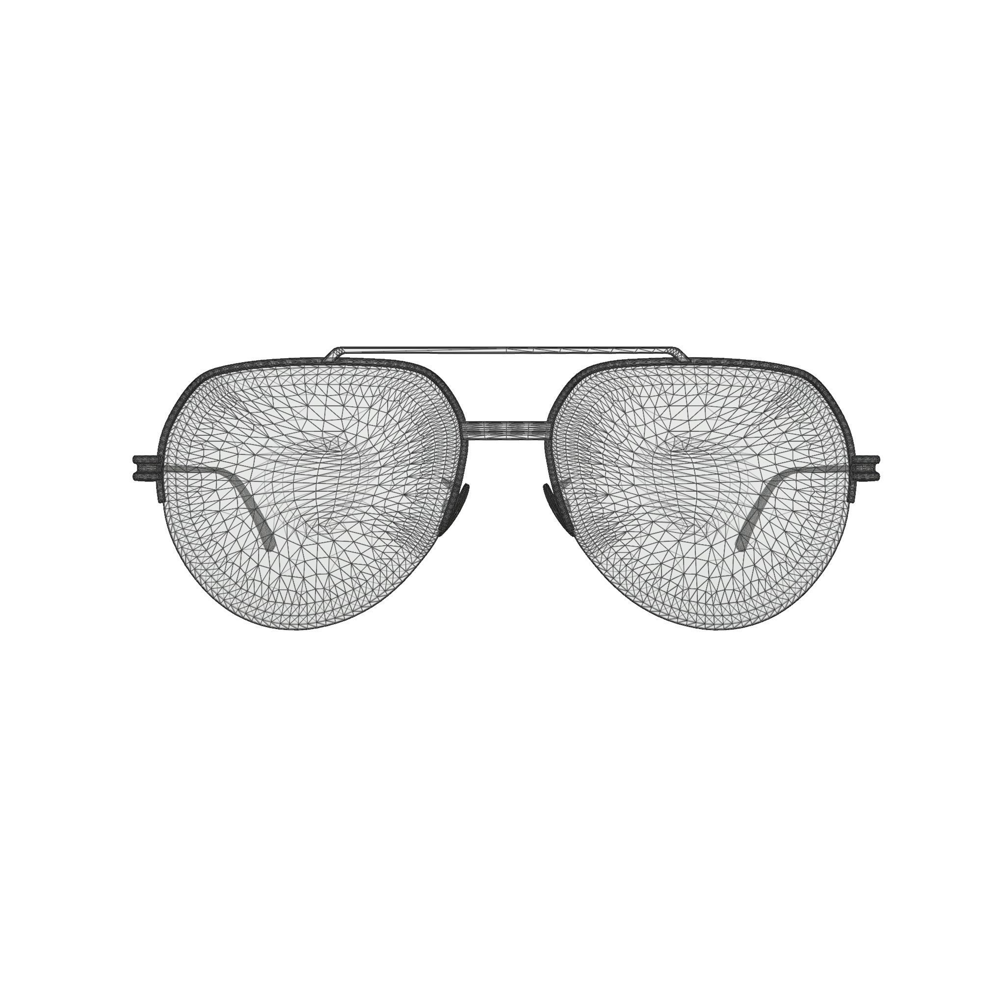 Bottega Veneta BV1050O Glasses  Low-poly 3D model_6