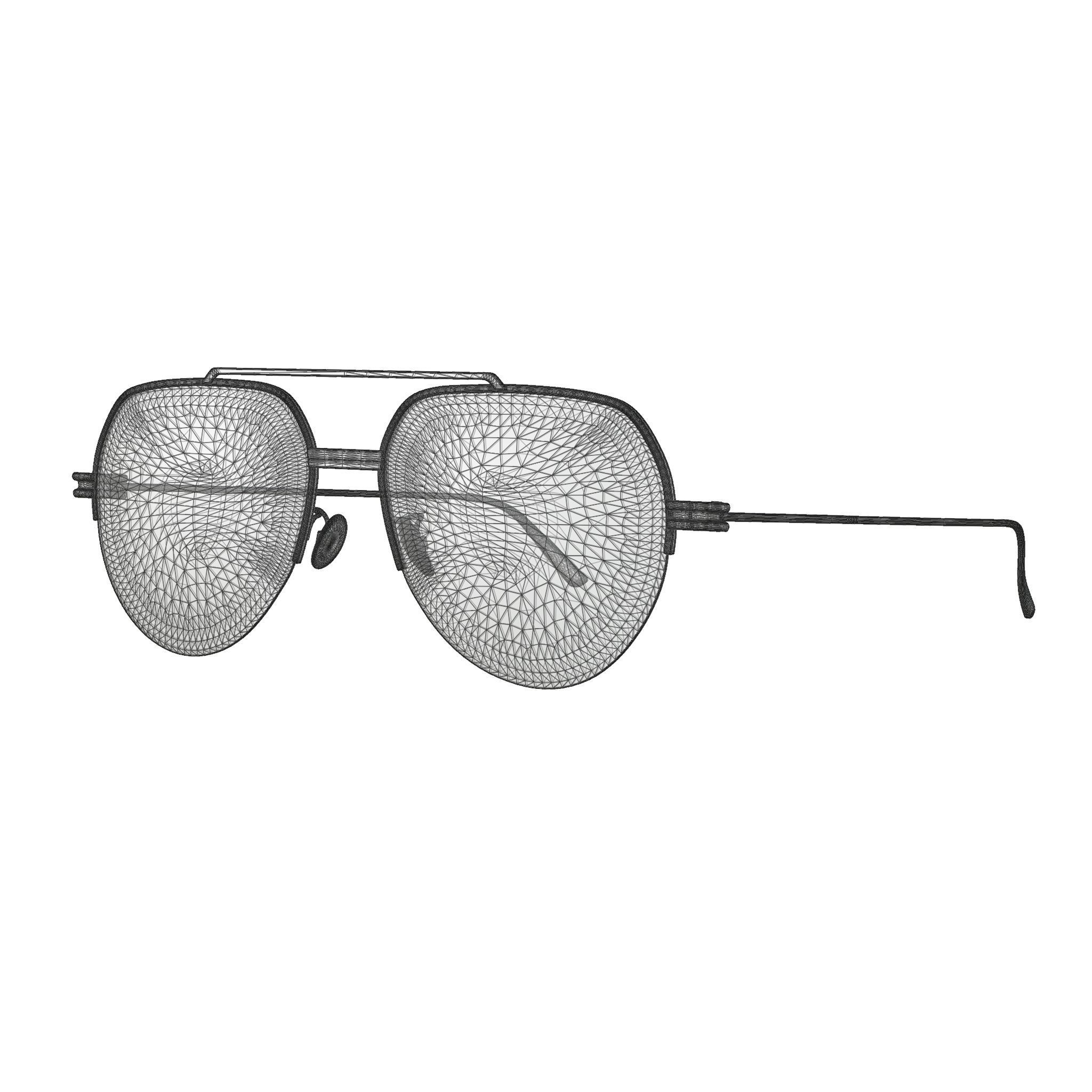 Bottega Veneta BV1050O Glasses  Low-poly 3D model_4